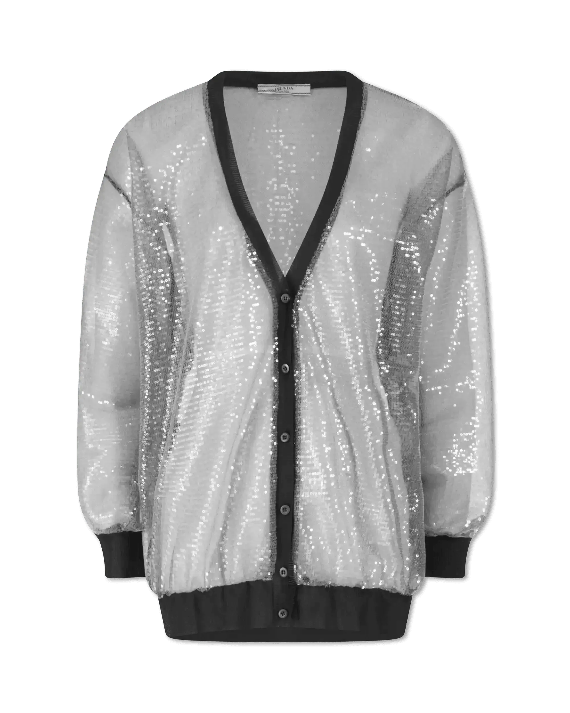 Sheer Sequined Cardigan - DIHSAN