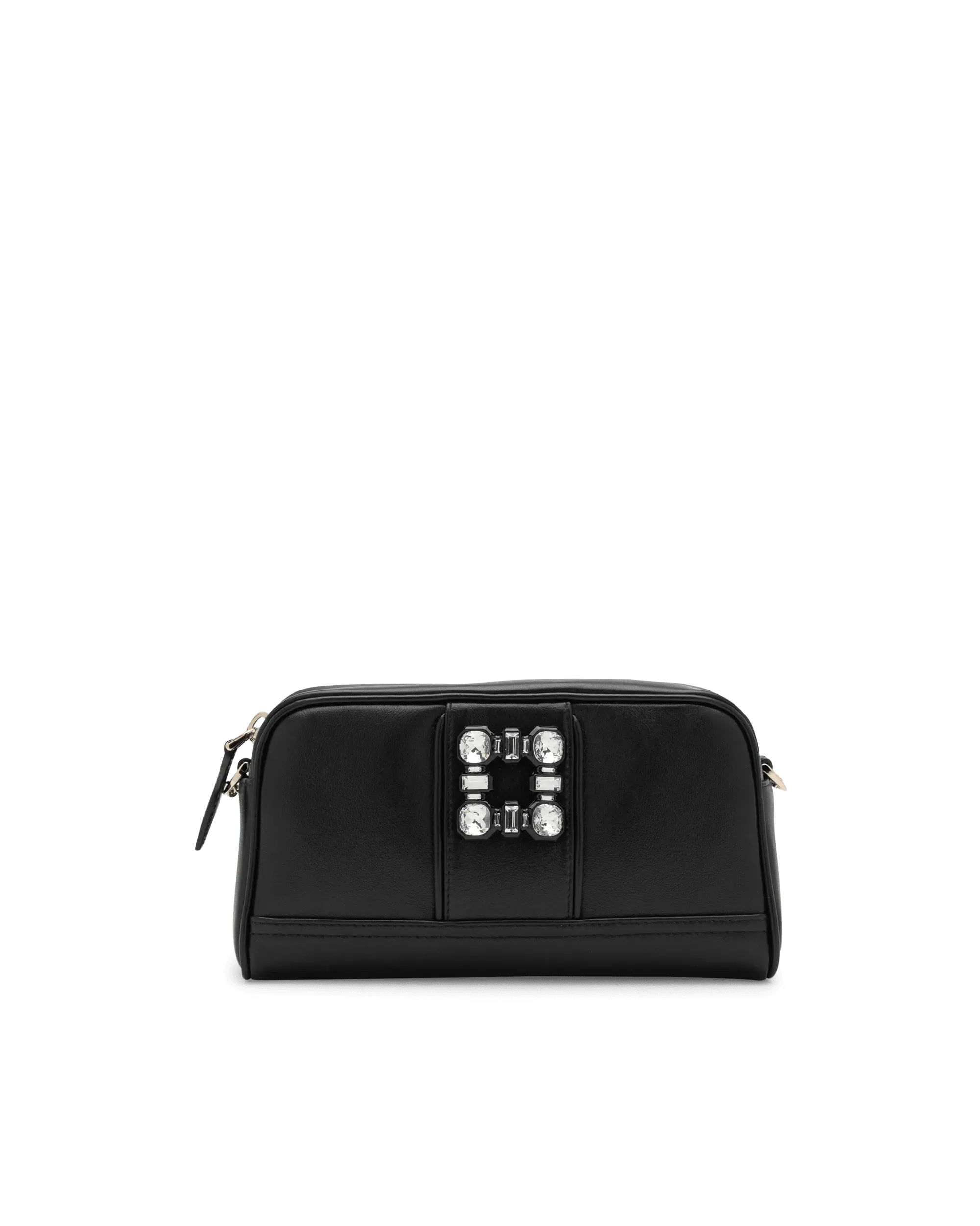 Walky Viv' Strass Buckle Leather Camera Bag - DIHSAN