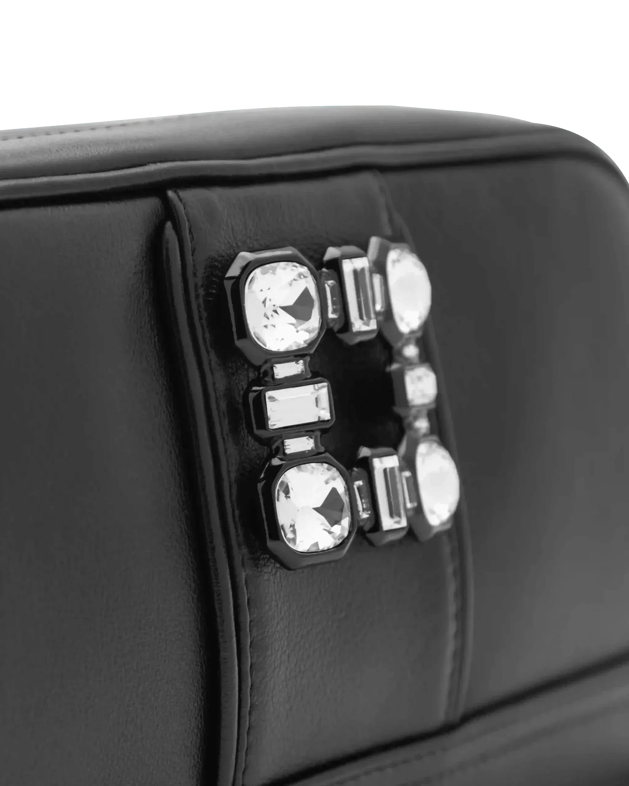 Walky Viv' Strass Buckle Leather Camera Bag - DIHSAN