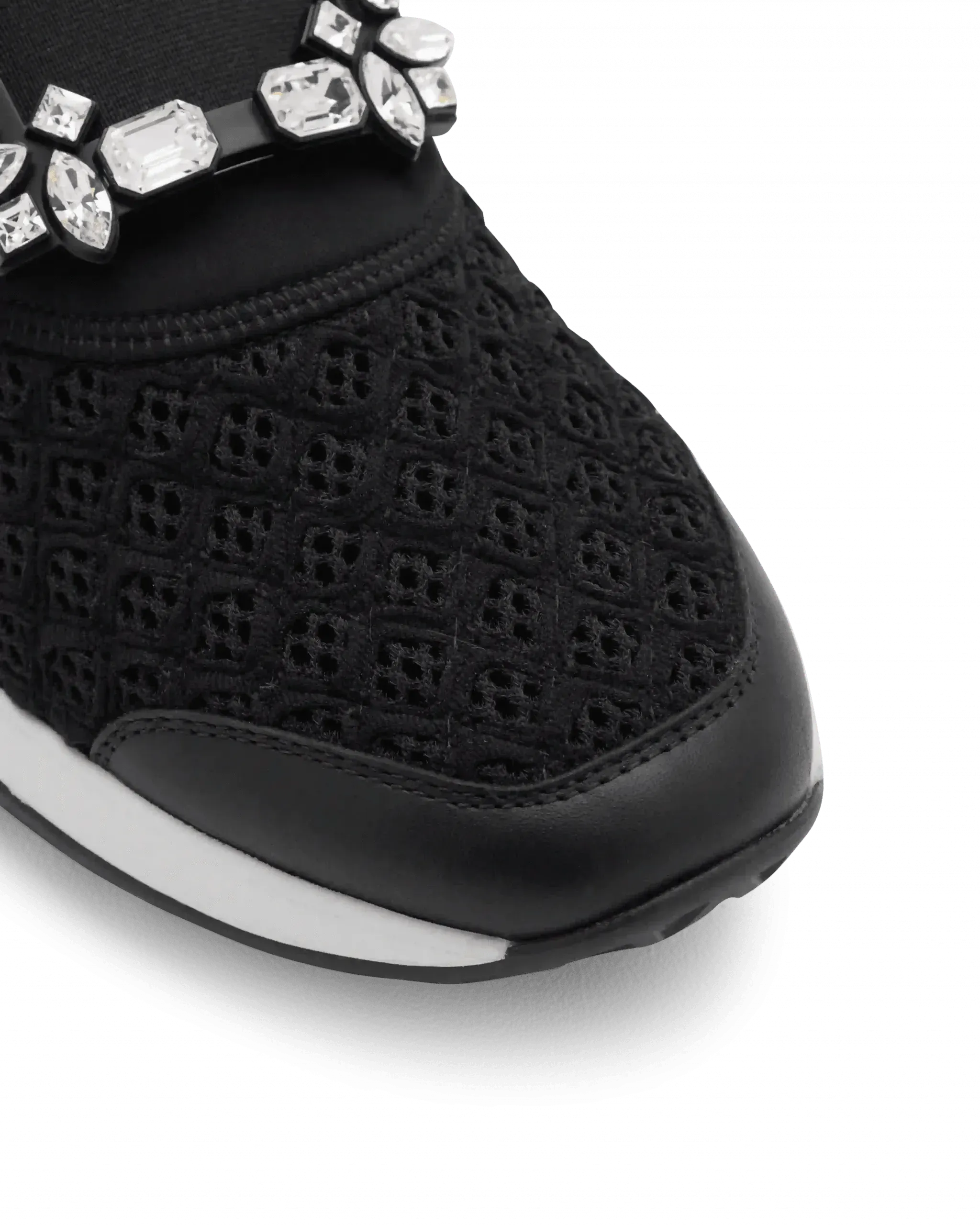 Viv Run Strass Buckle Sneakers - DIHSAN