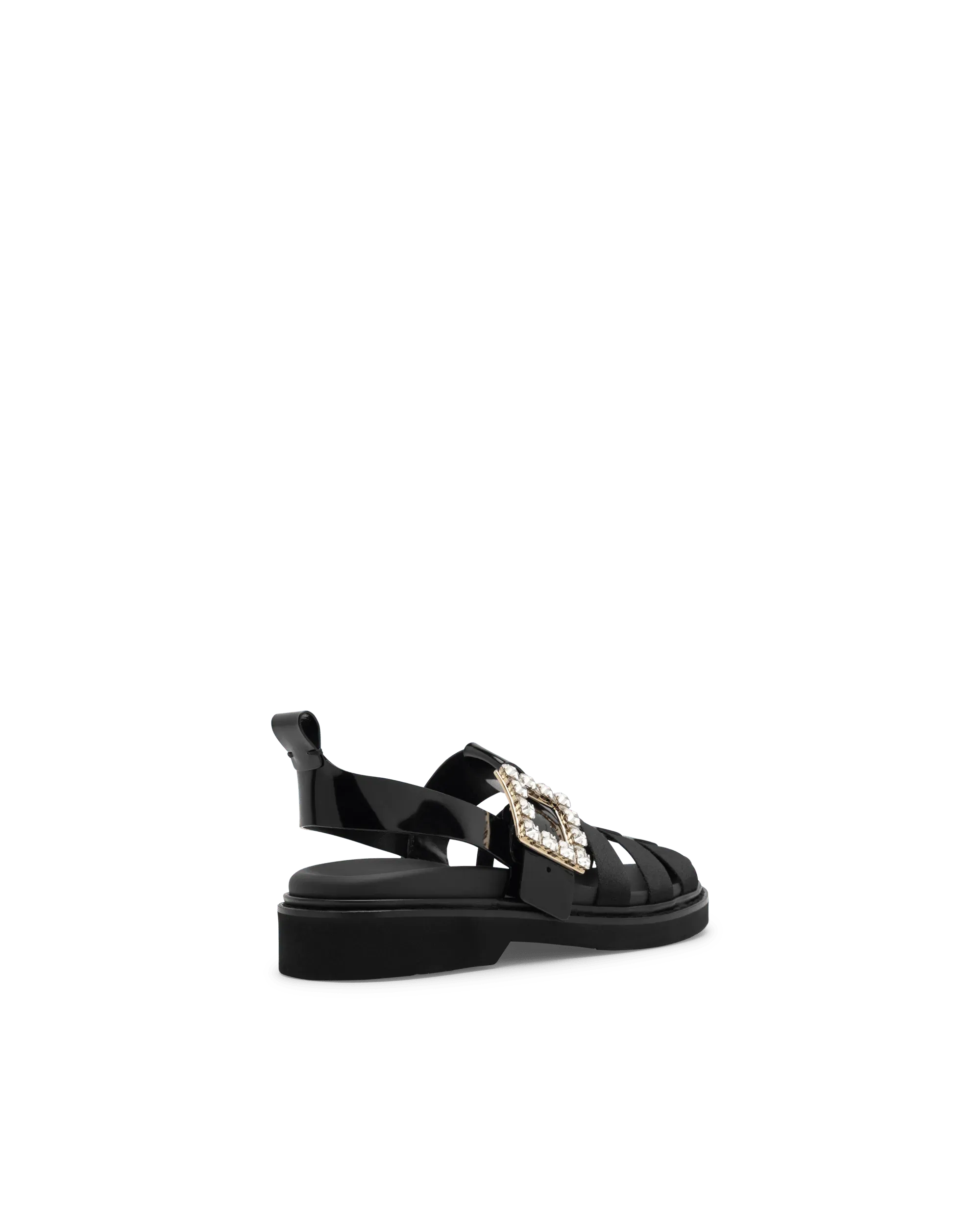 Viv Rangers Strass Buckle Fisherman Sandals - DIHSAN