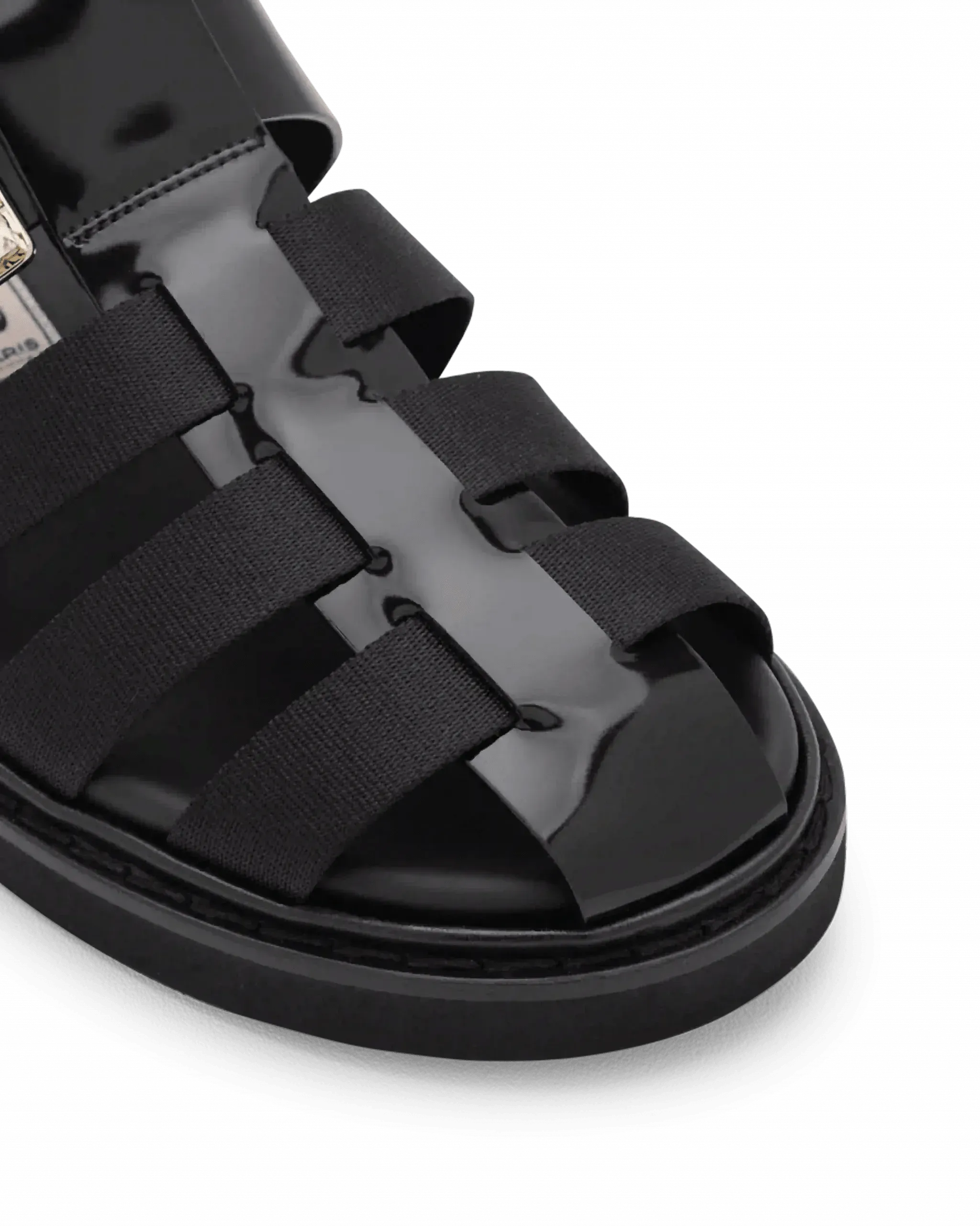 Viv Rangers Strass Buckle Fisherman Sandals - DIHSAN
