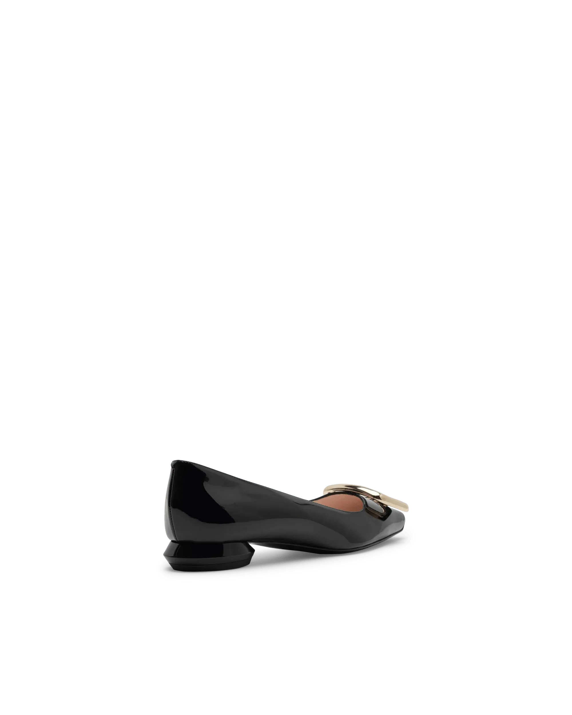 Trompette Metal Buckle Ballerinas - DIHSAN