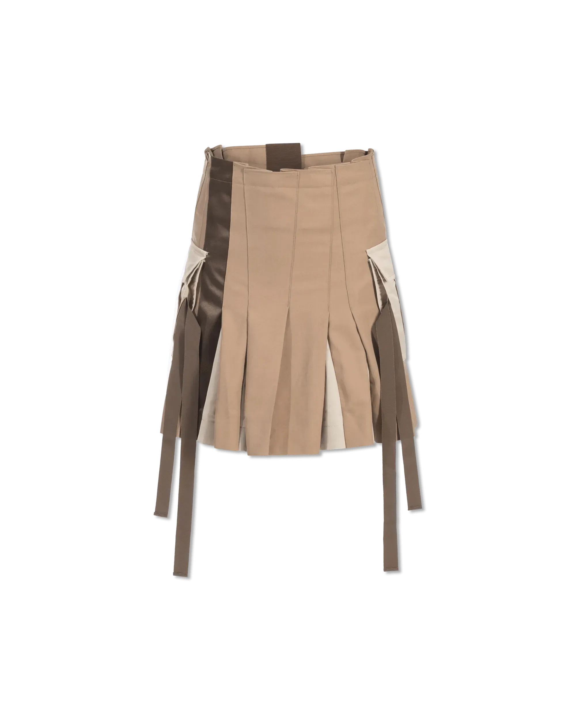 Pleated Utility Mini Skirt - DIHSAN