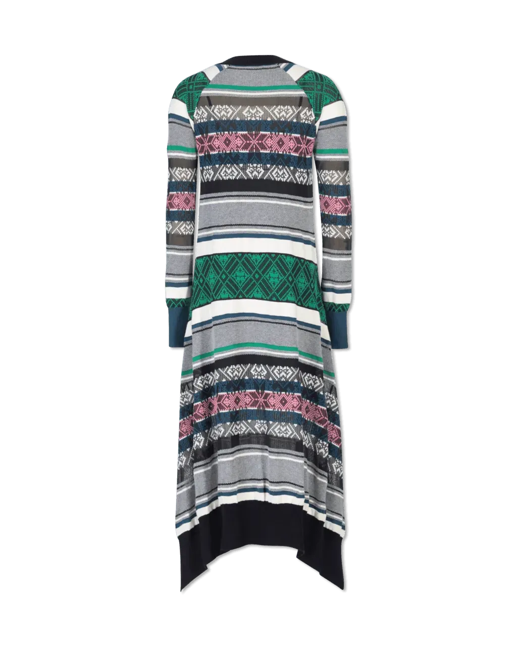 Jacquard Knit Sweater Dress - DIHSAN