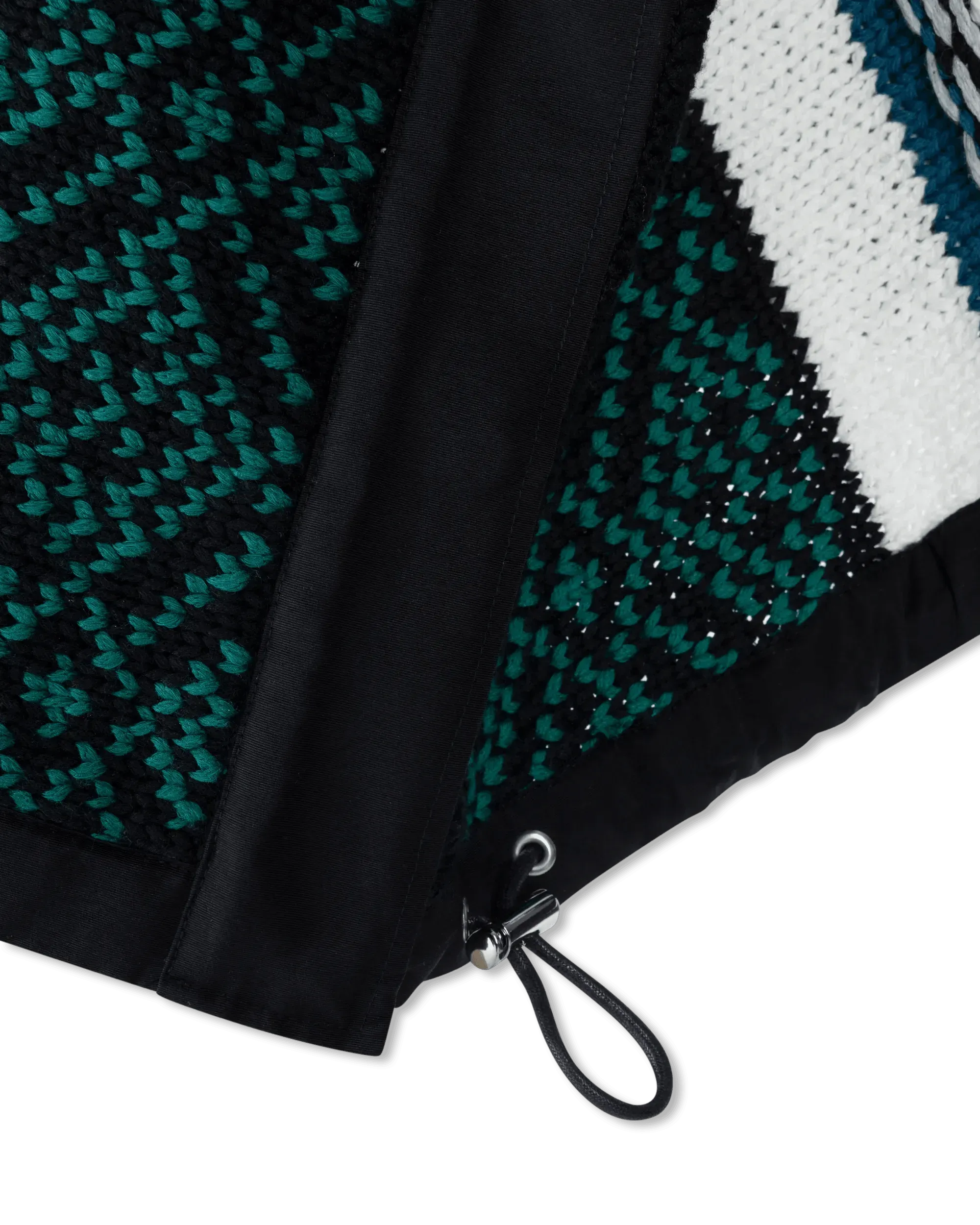 Short Sleeve Jacquard Knit Sweater - DIHSAN