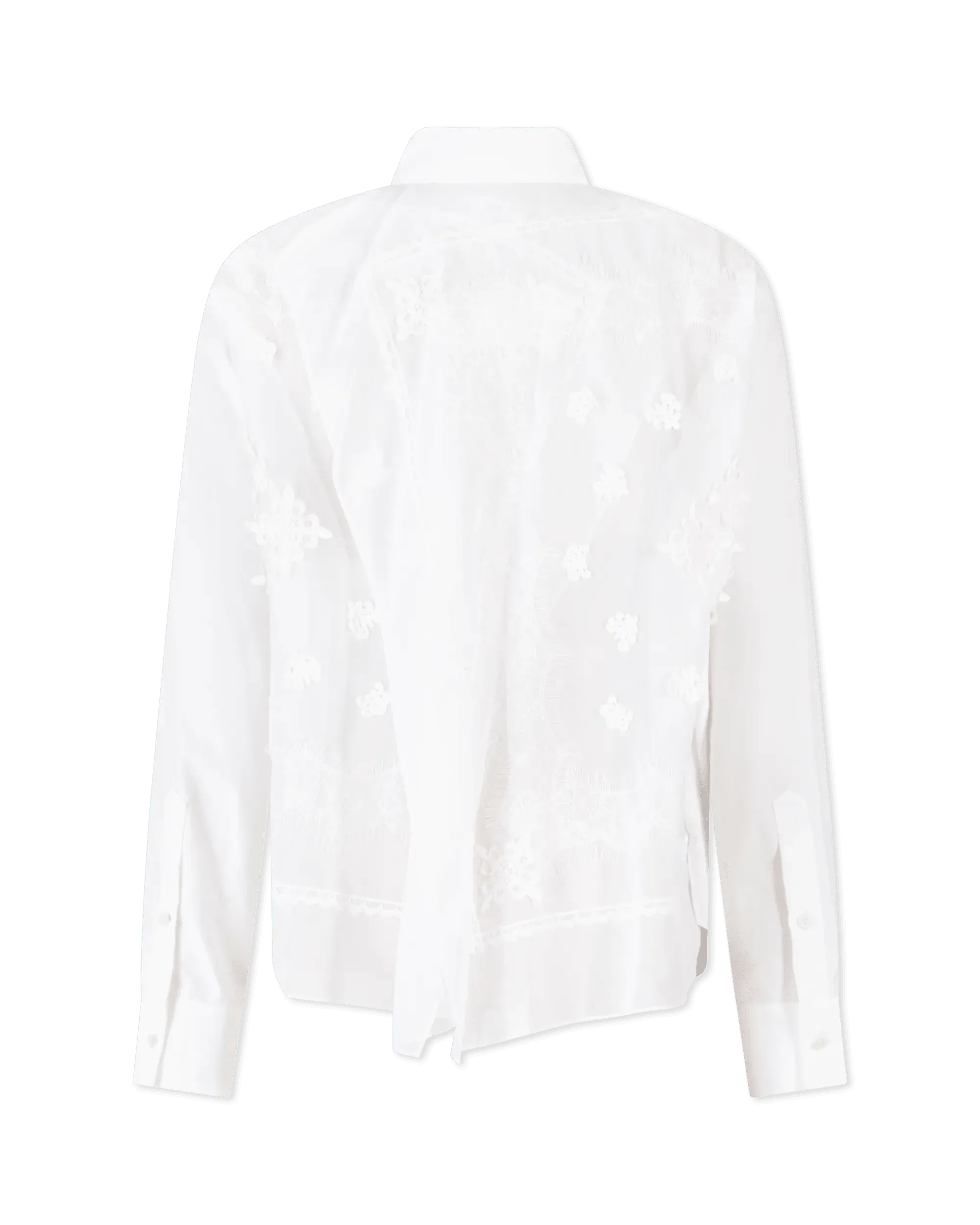 Sheer Split Back Shirt - DIHSAN