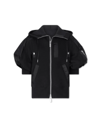 Short Sleeve Hooded Zipup Jacket - DIHSAN