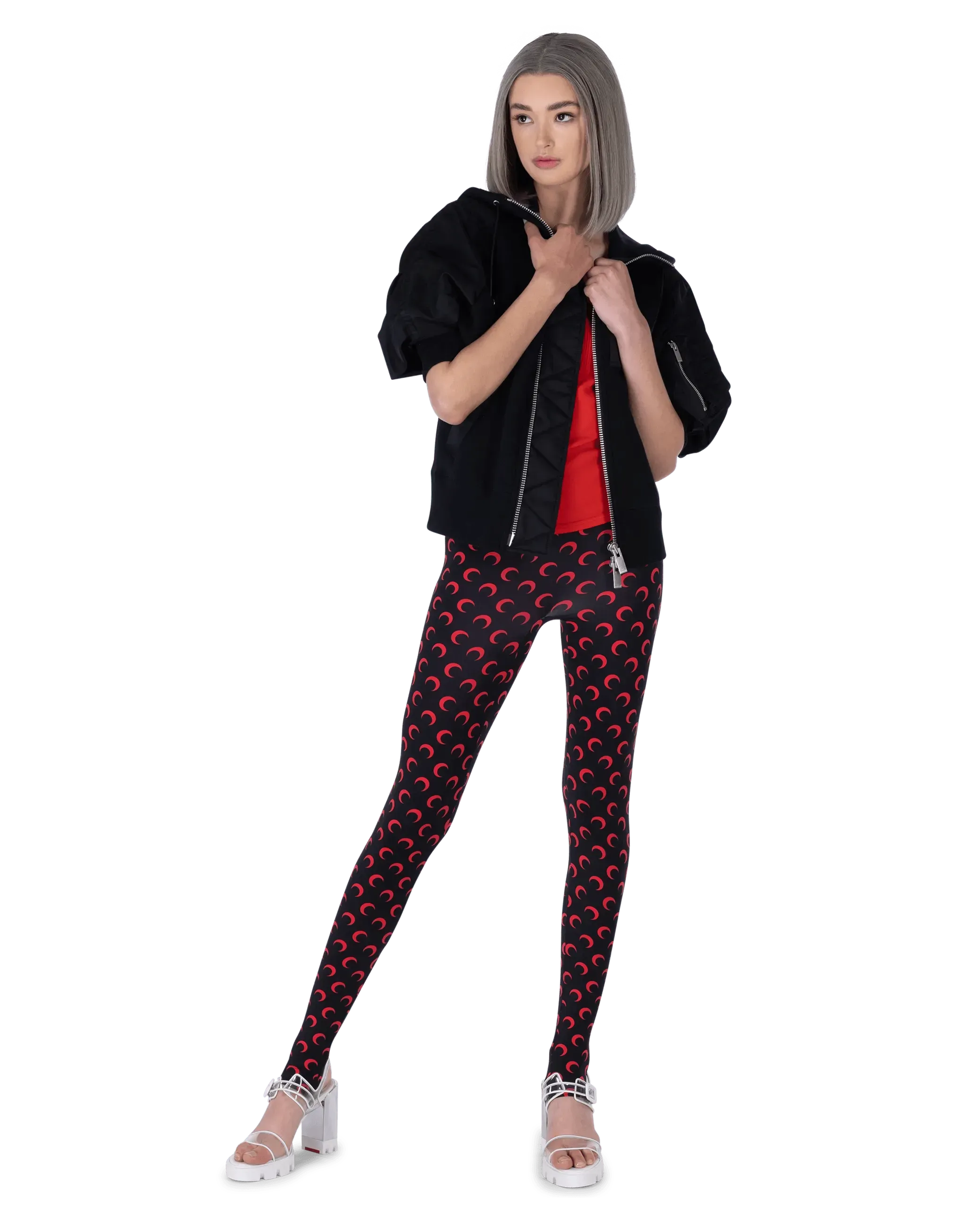 Short Sleeve Hooded Zipup Jacket