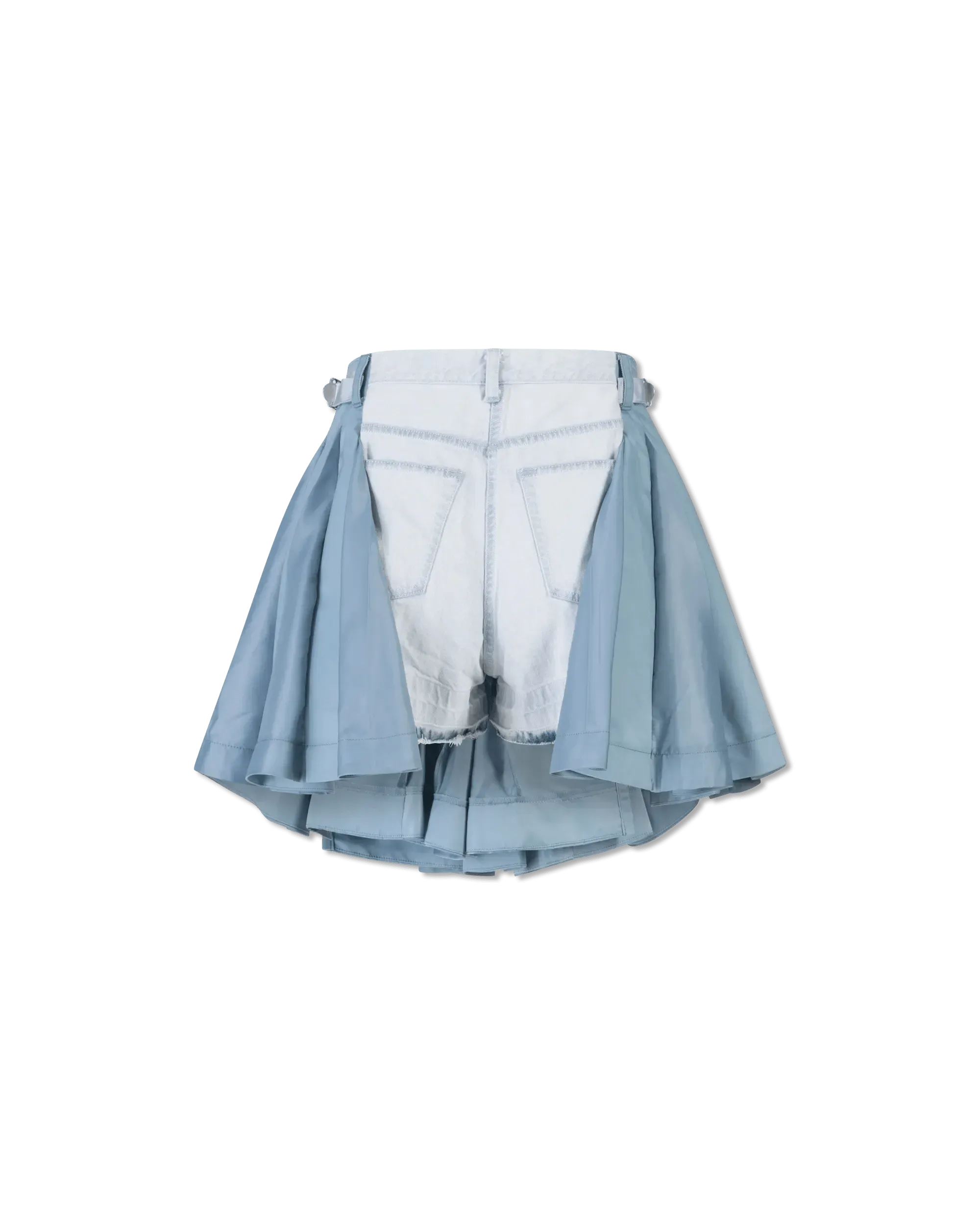 Mixed Denim Skort - DIHSAN