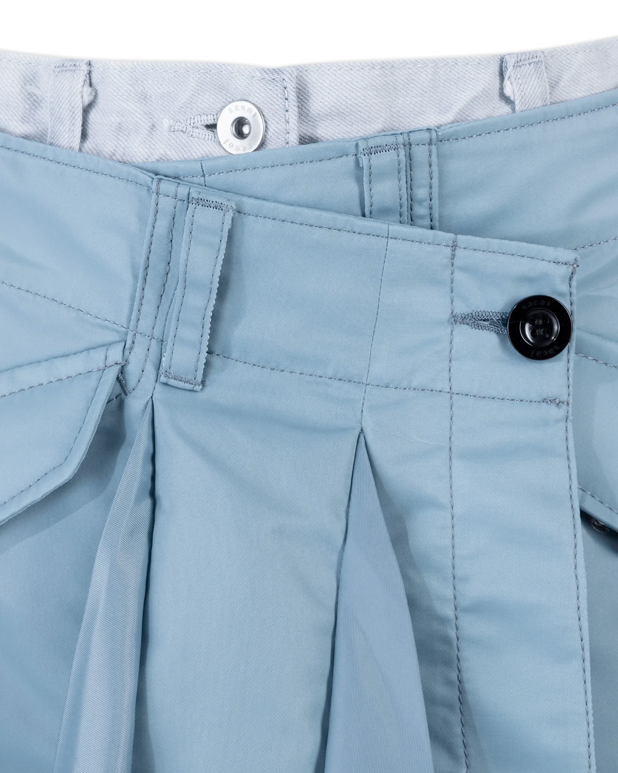 Mixed Denim Skort - DIHSAN
