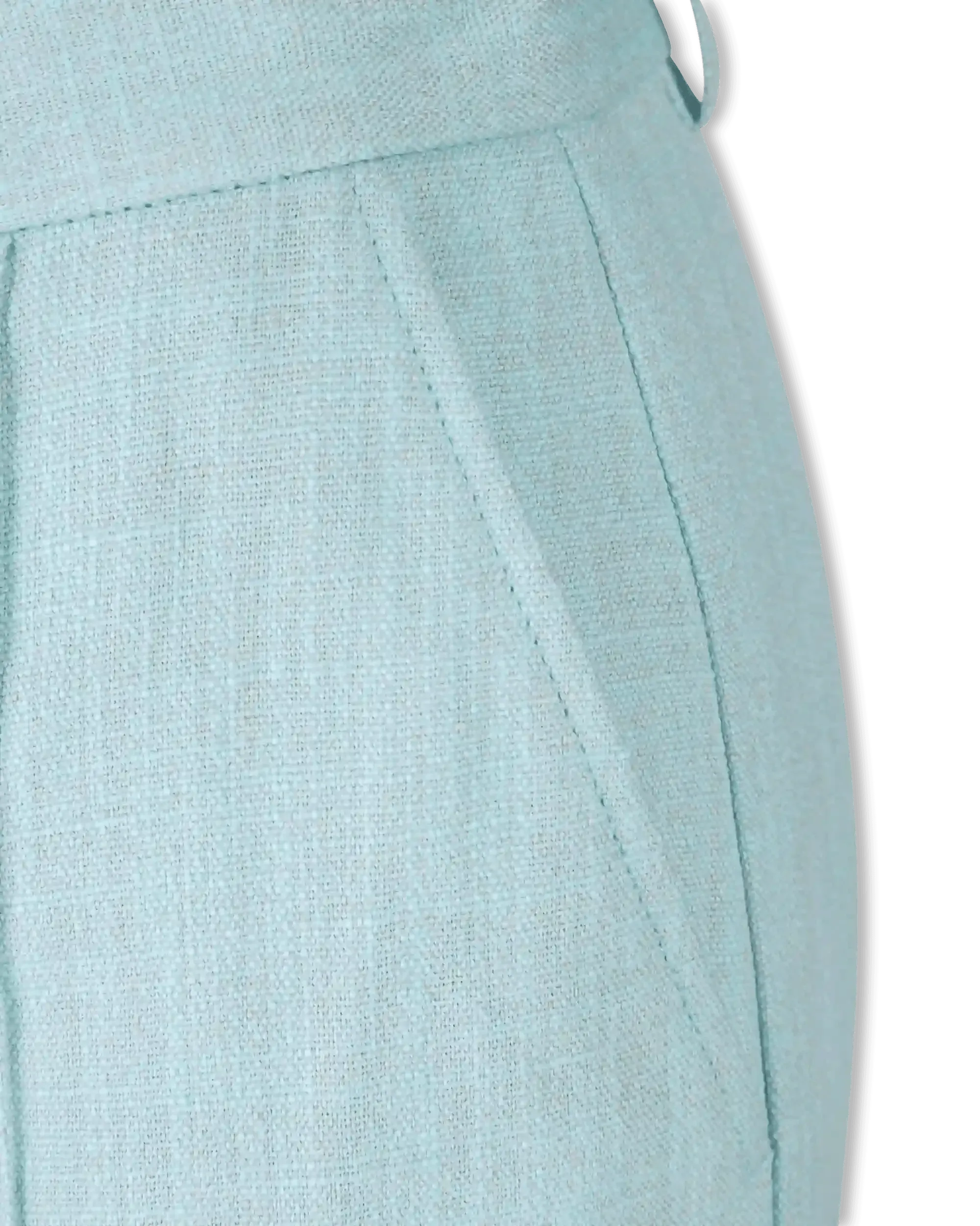 Linen Straight Leg Pants - DIHSAN