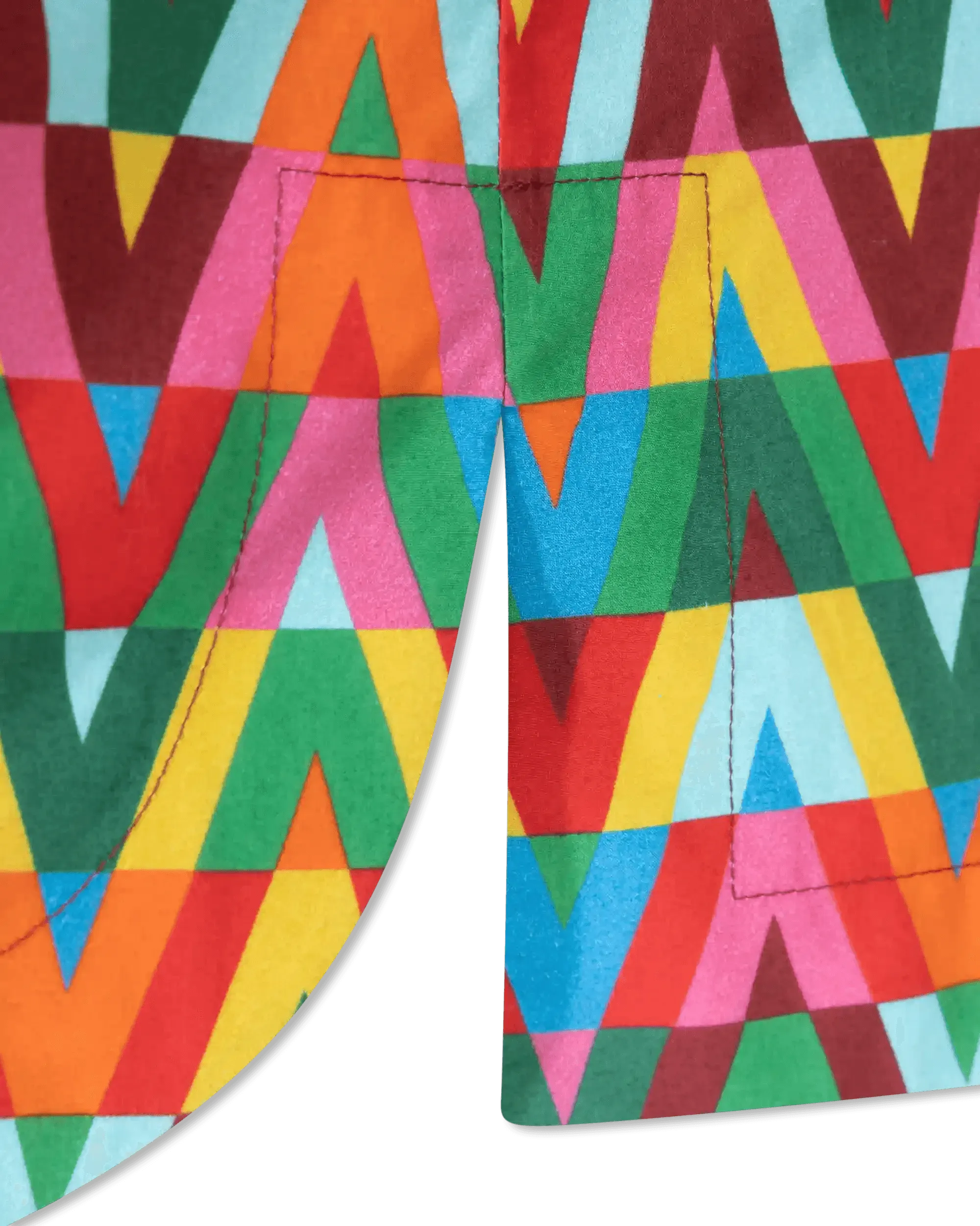 V Optical Multicolor Shirt - DIHSAN