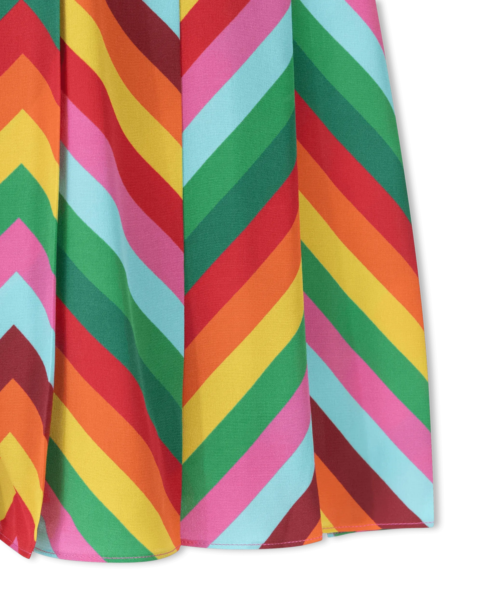 Optical Multicolor Printed Mini Dress - DIHSAN