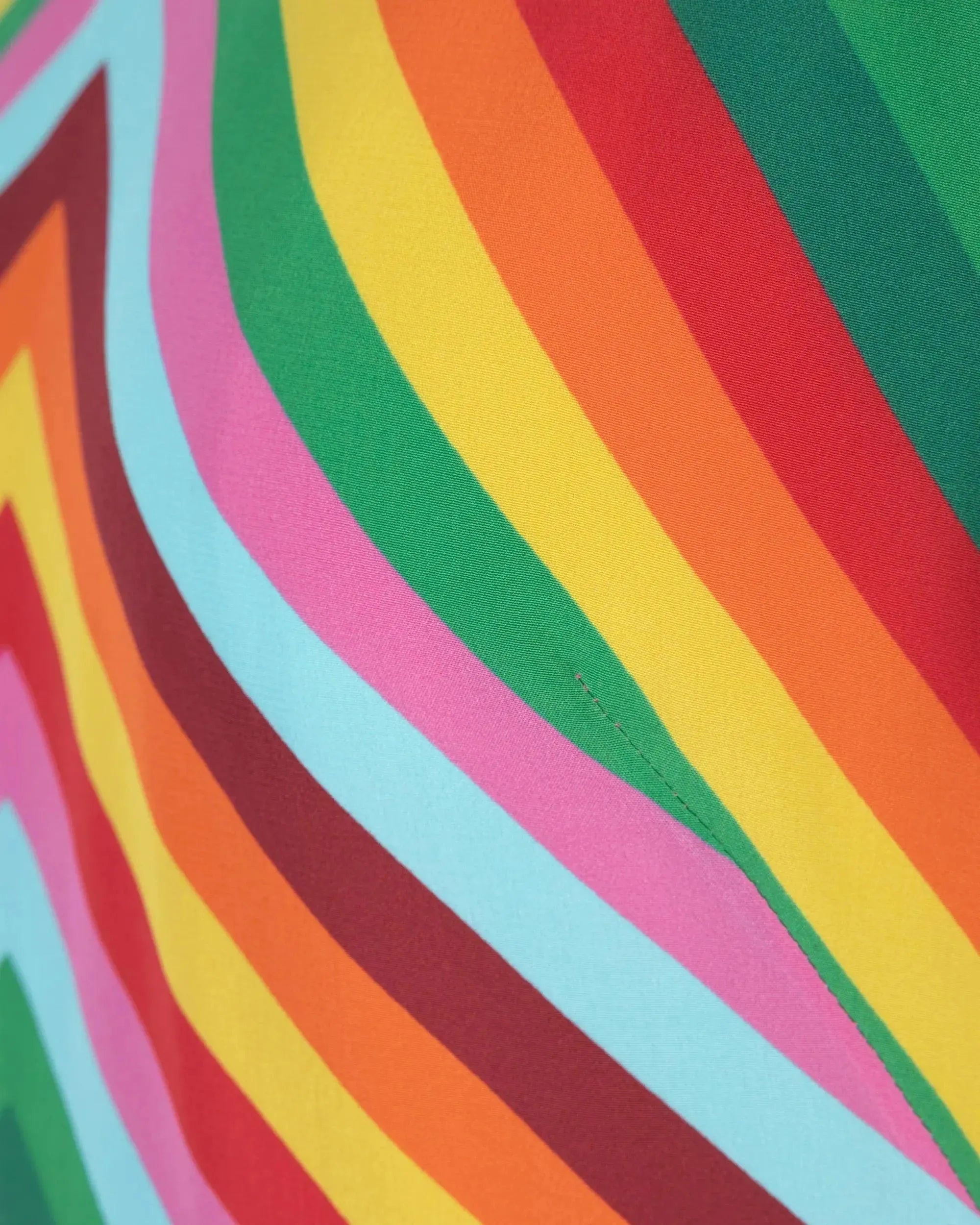 Optical Multicolor Printed Mini Dress - DIHSAN