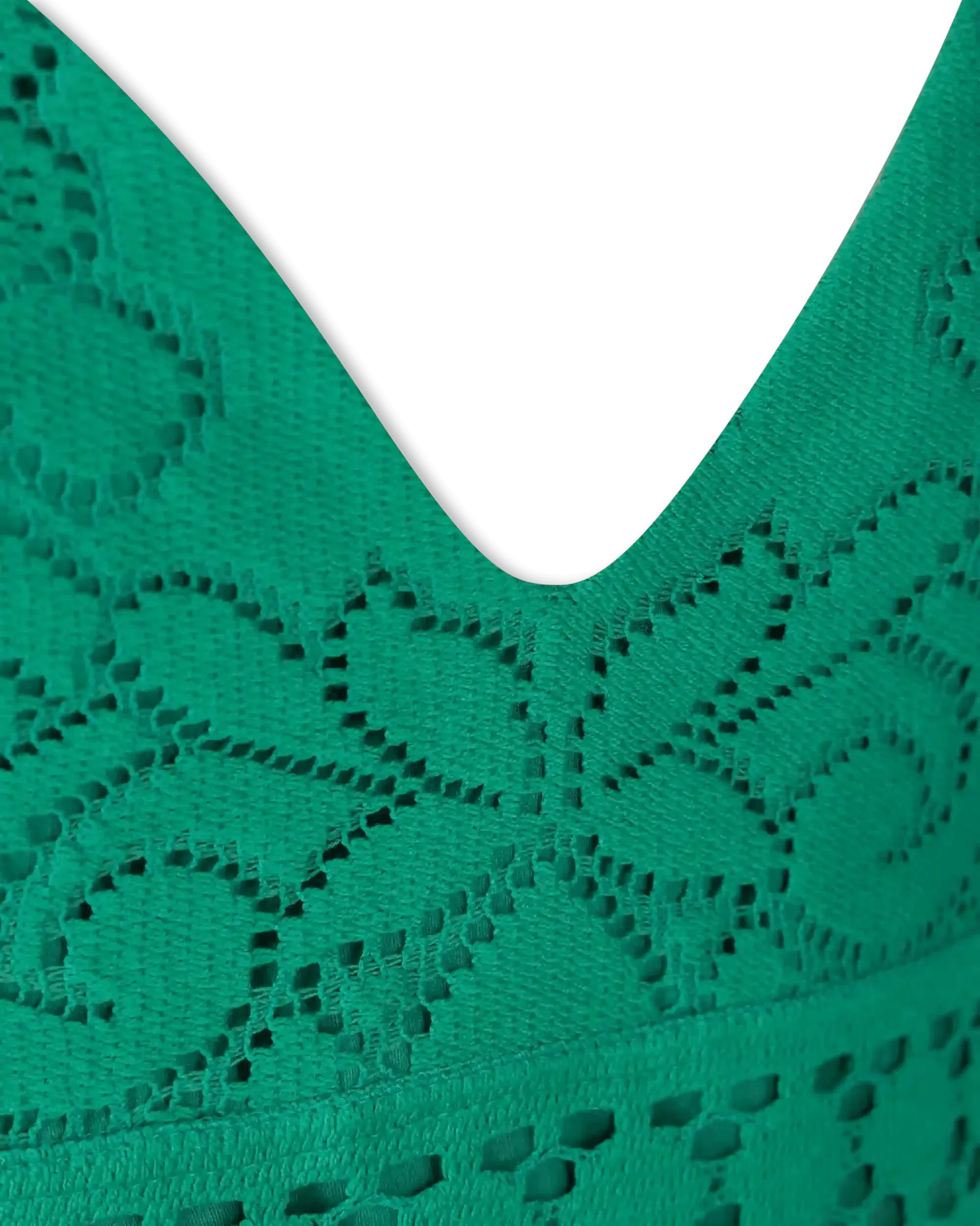 V-Neck Floral Lace Maxi Dress - DIHSAN