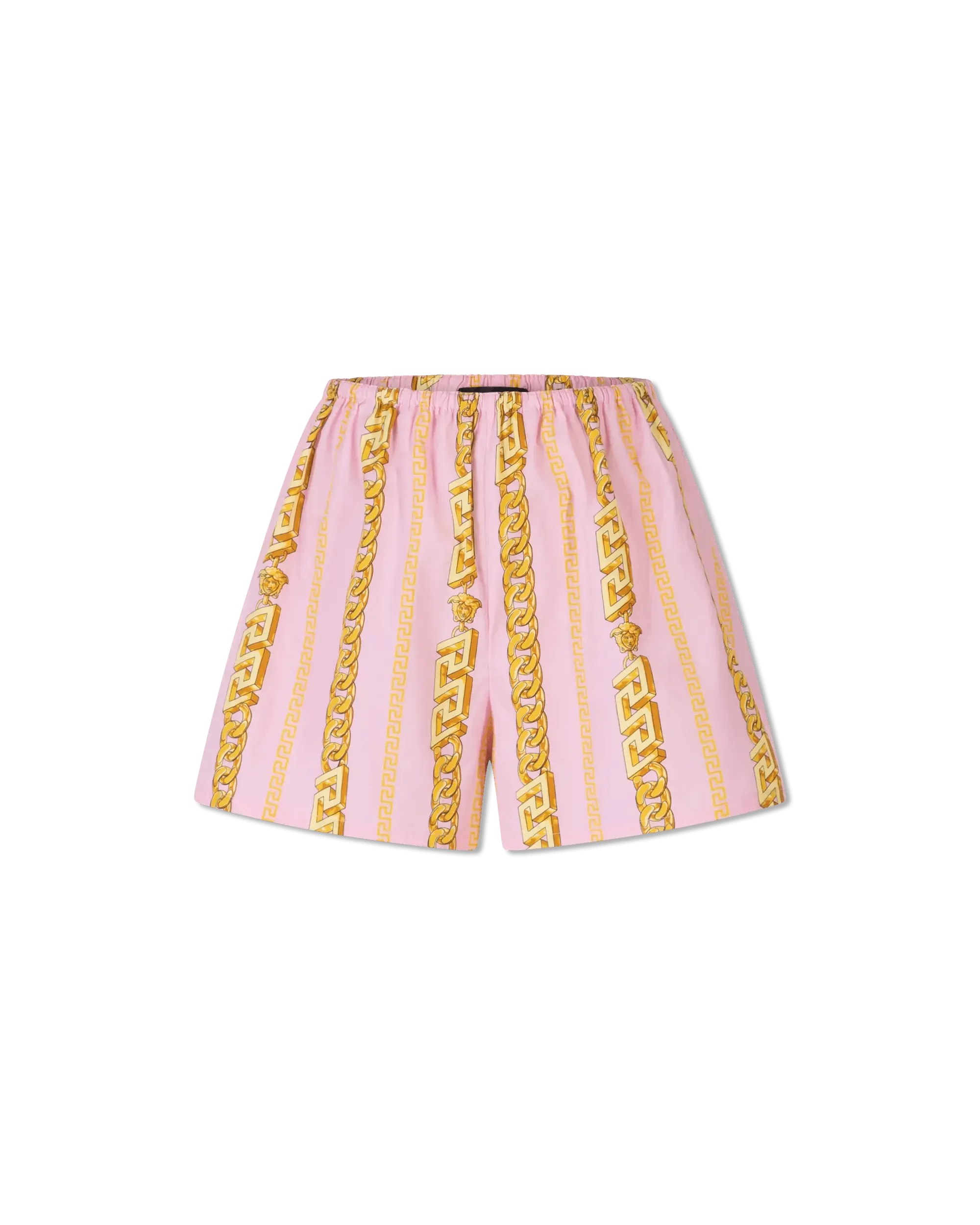 Chain Print Cotton Pyjama Shorts - DIHSAN