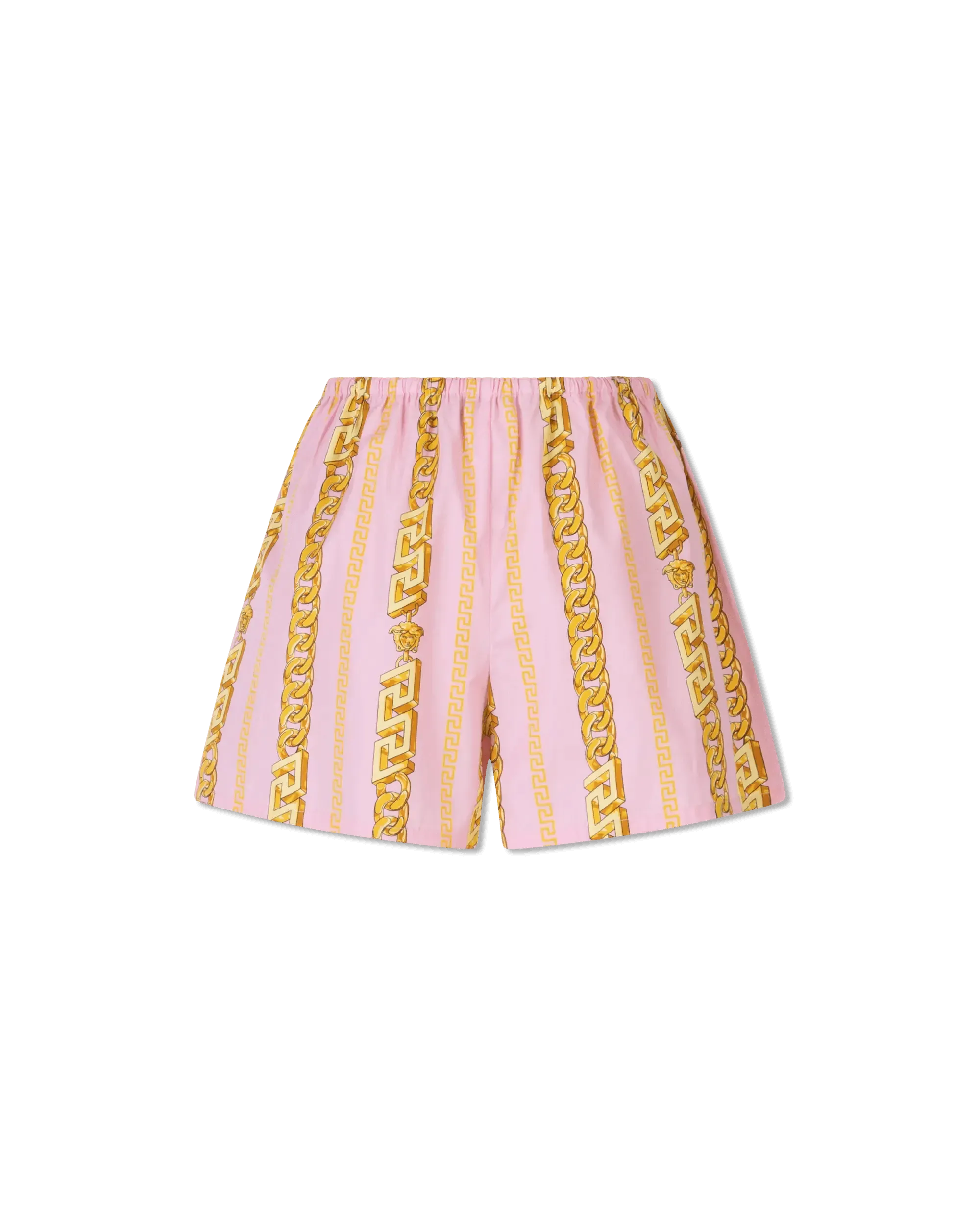 Chain Print Cotton Pyjama Shorts - DIHSAN