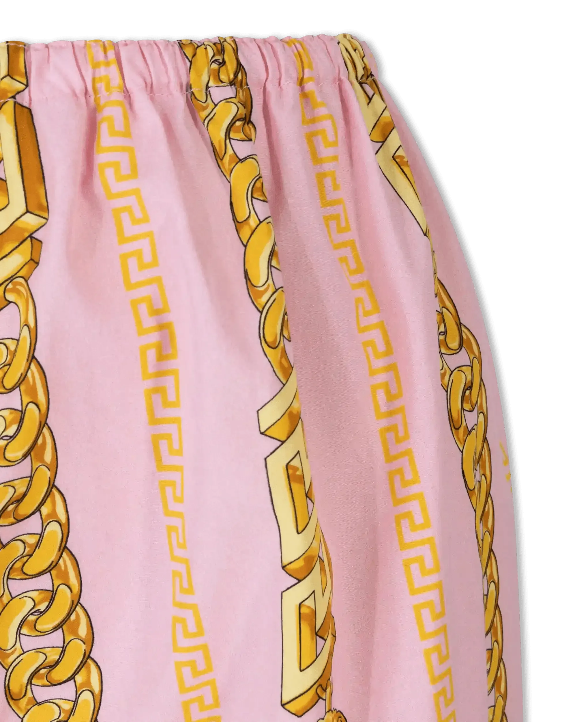 Chain Print Cotton Pyjama Shorts - DIHSAN