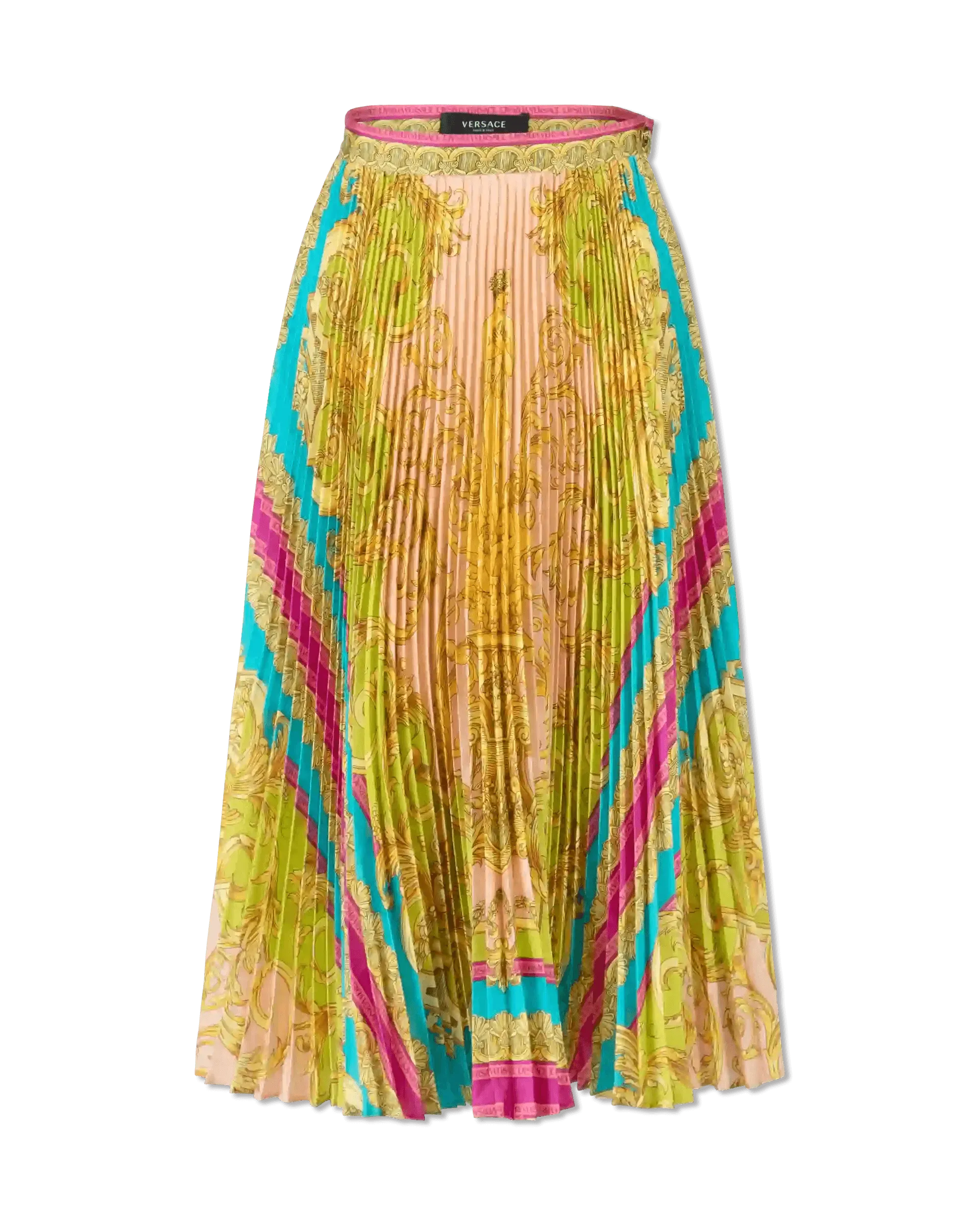 Poli Stampa Twill Pleated Heritage Skirt - DIHSAN