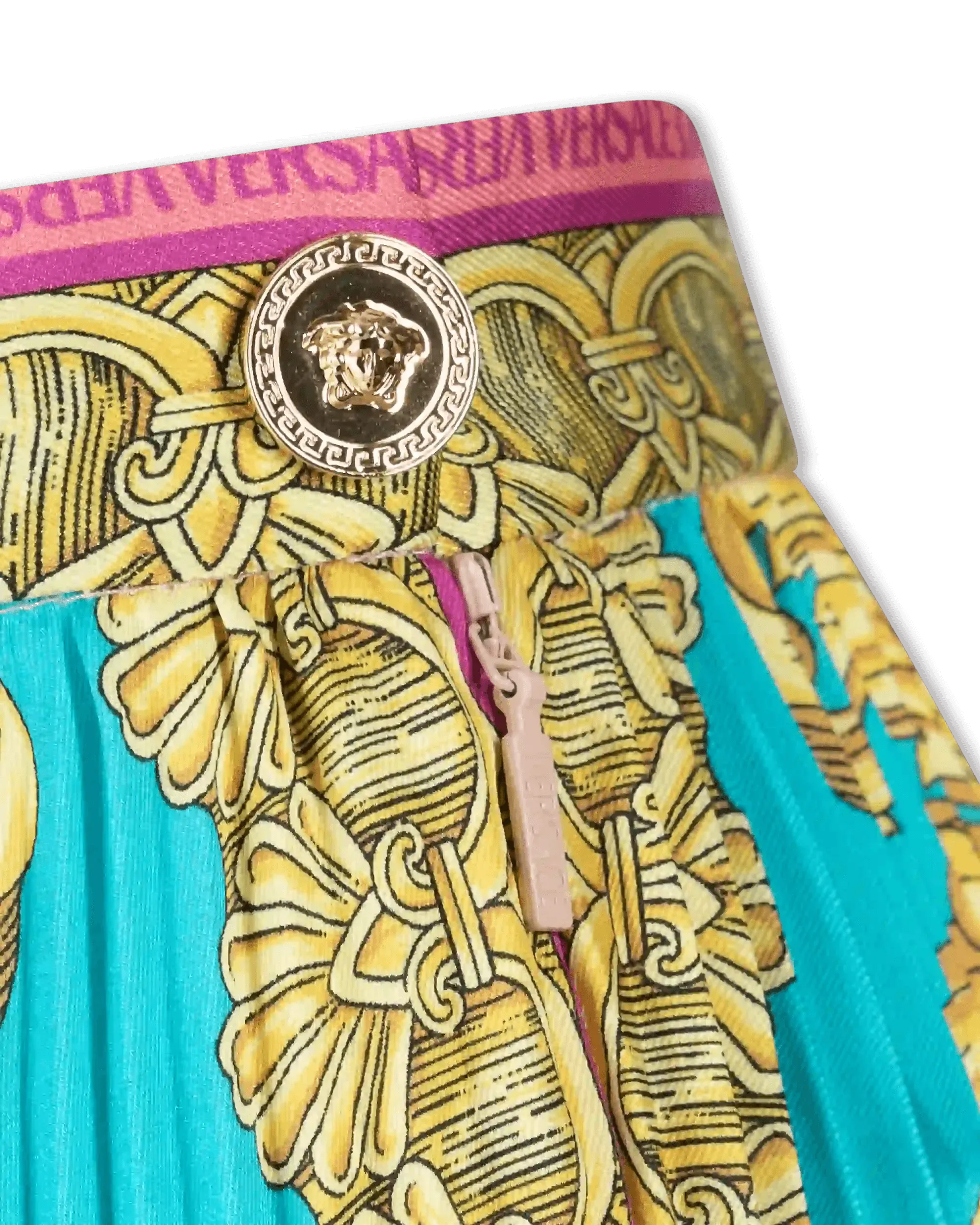 Poli Stampa Twill Pleated Heritage Skirt - DIHSAN