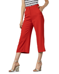 Cropped Wide Leg Trouser