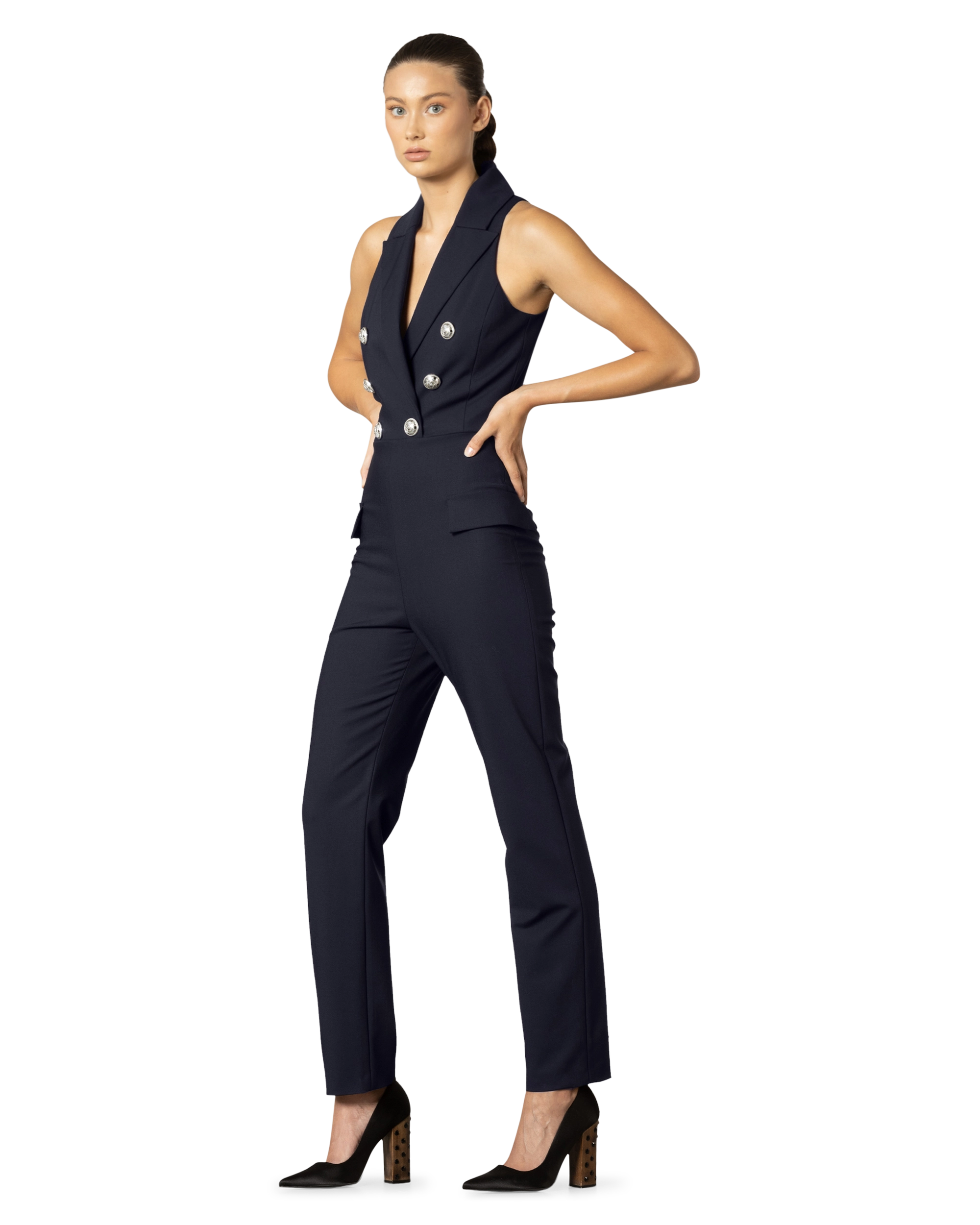 Double Breasted Jumpsuit