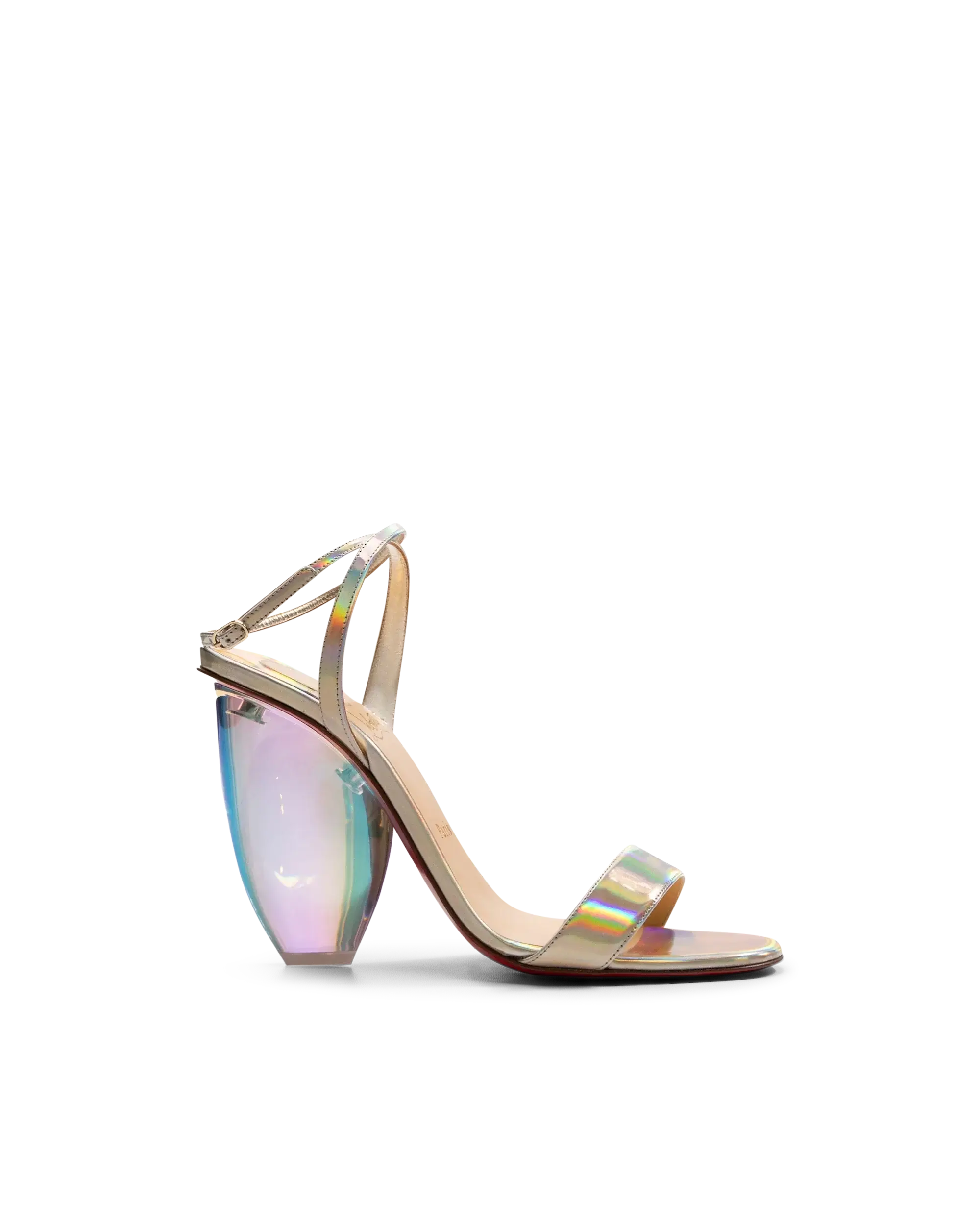 Pebble Queen Plexi-Heel Sandals