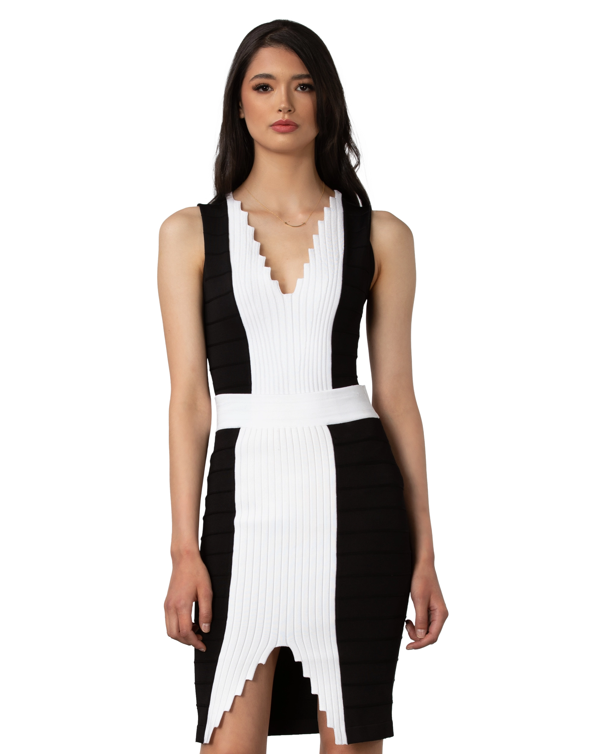 Knit V-Neck Bodysuit