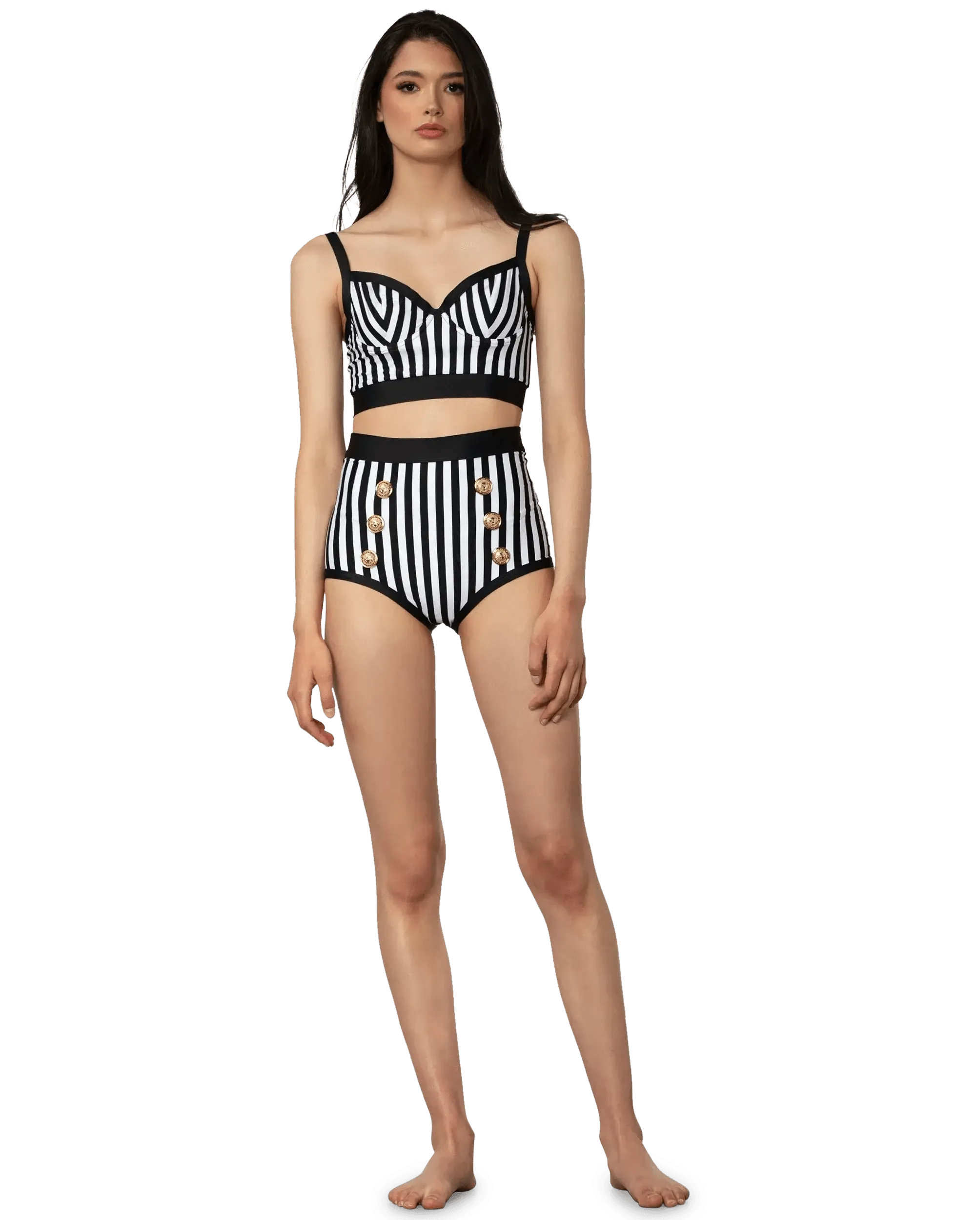 Striped Tankini Top