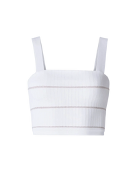 Striped Knit Crop Top - DIHSAN