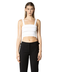 Striped Knit Crop Top