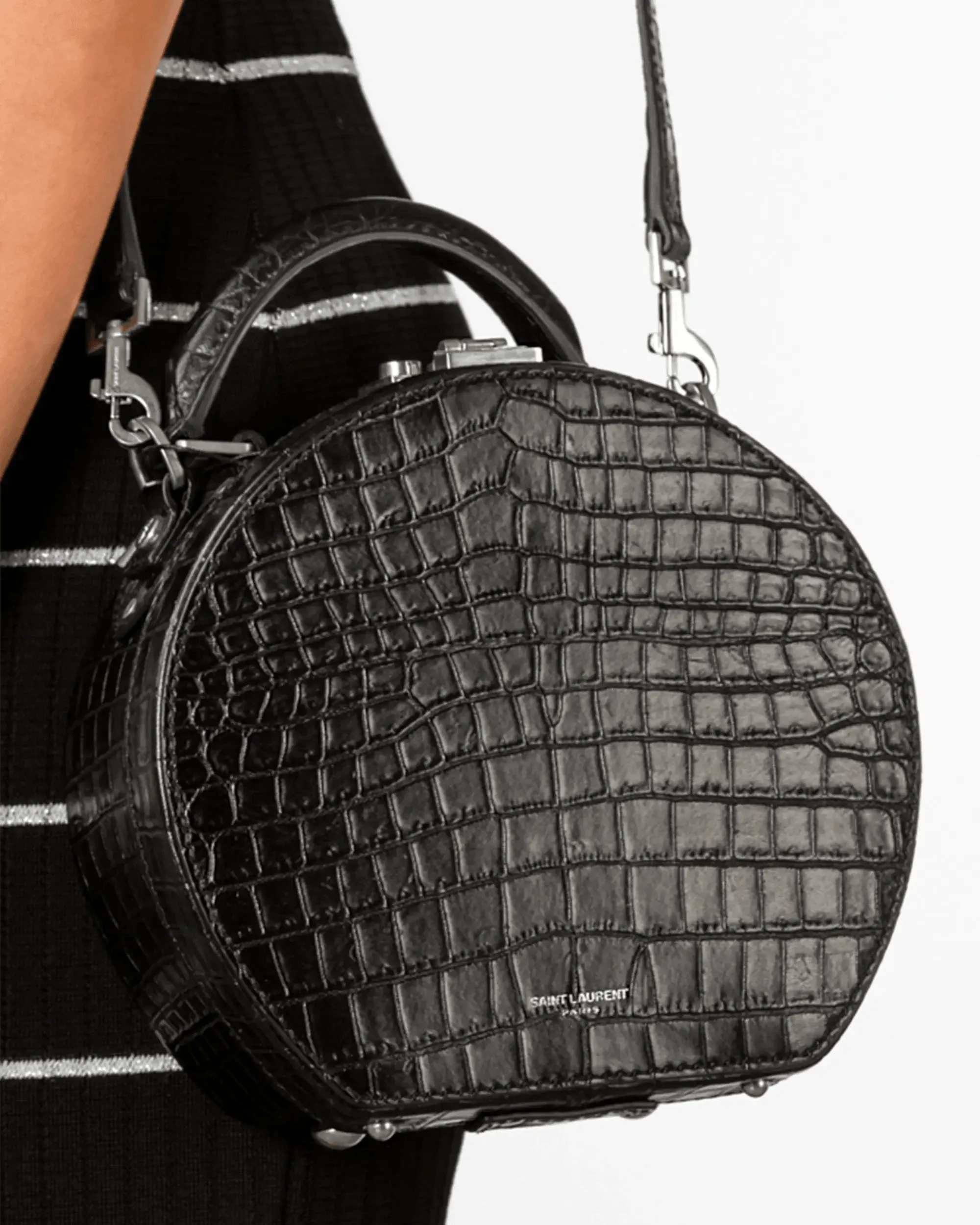 Embossed Mica Croc Bag - DIHSAN