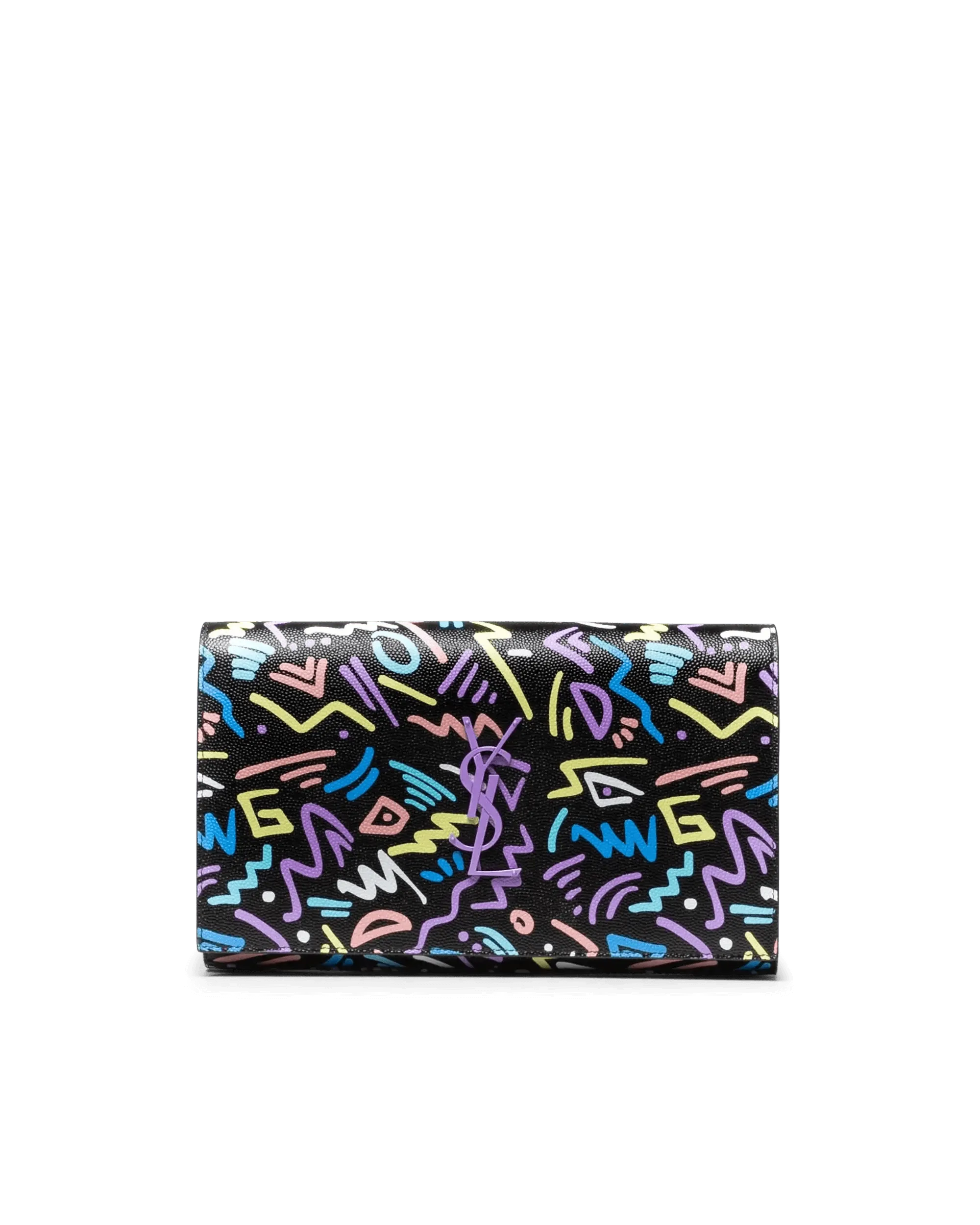 Chain Wallet With Graphic Design