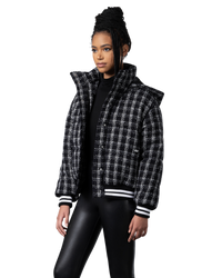 MSGM Tweed Bomber Jacket Women