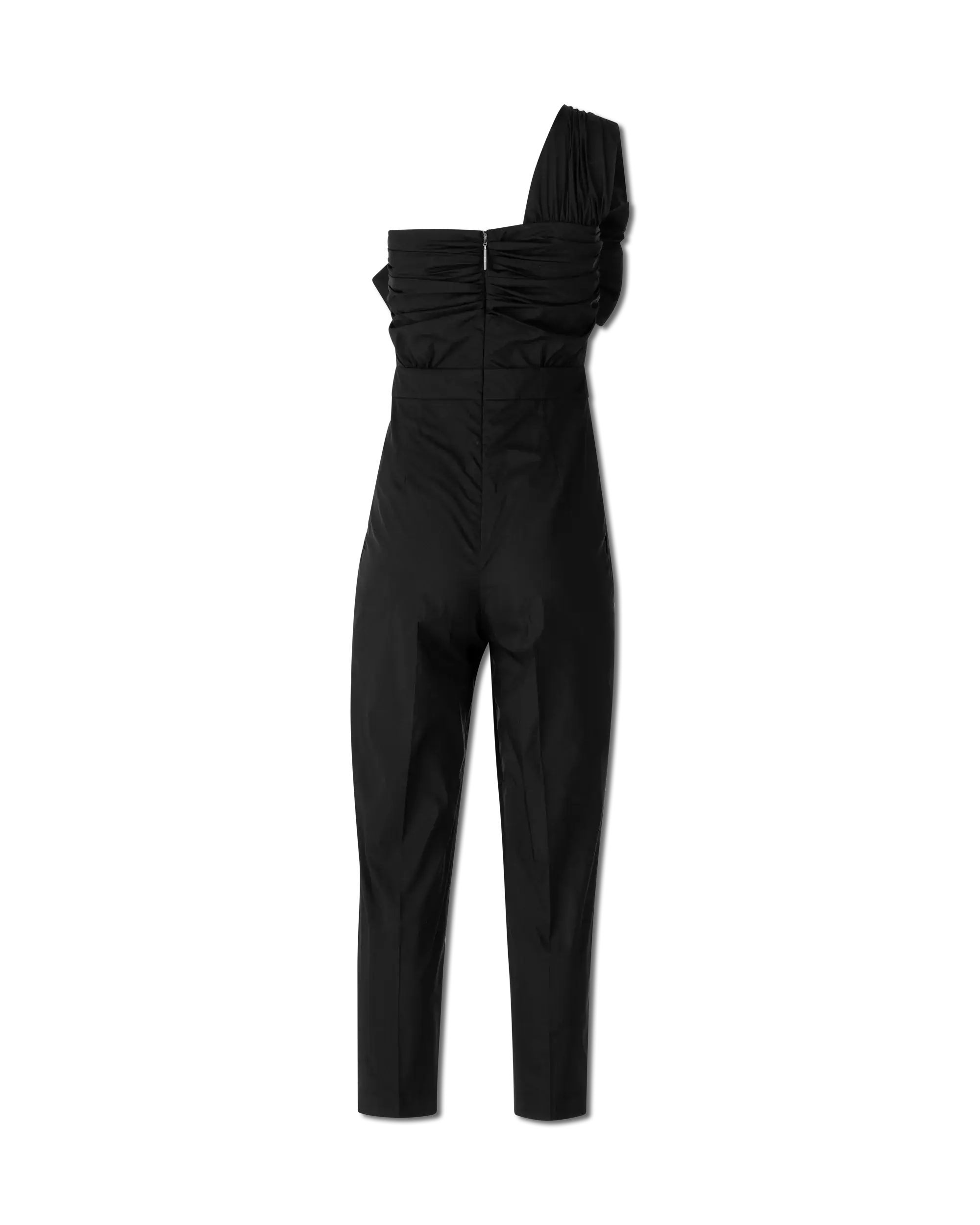 Bow-Detailed One Shoulder Jumpsuit