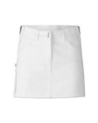 Denim Mini Skirt With Zipper Detail - DIHSAN