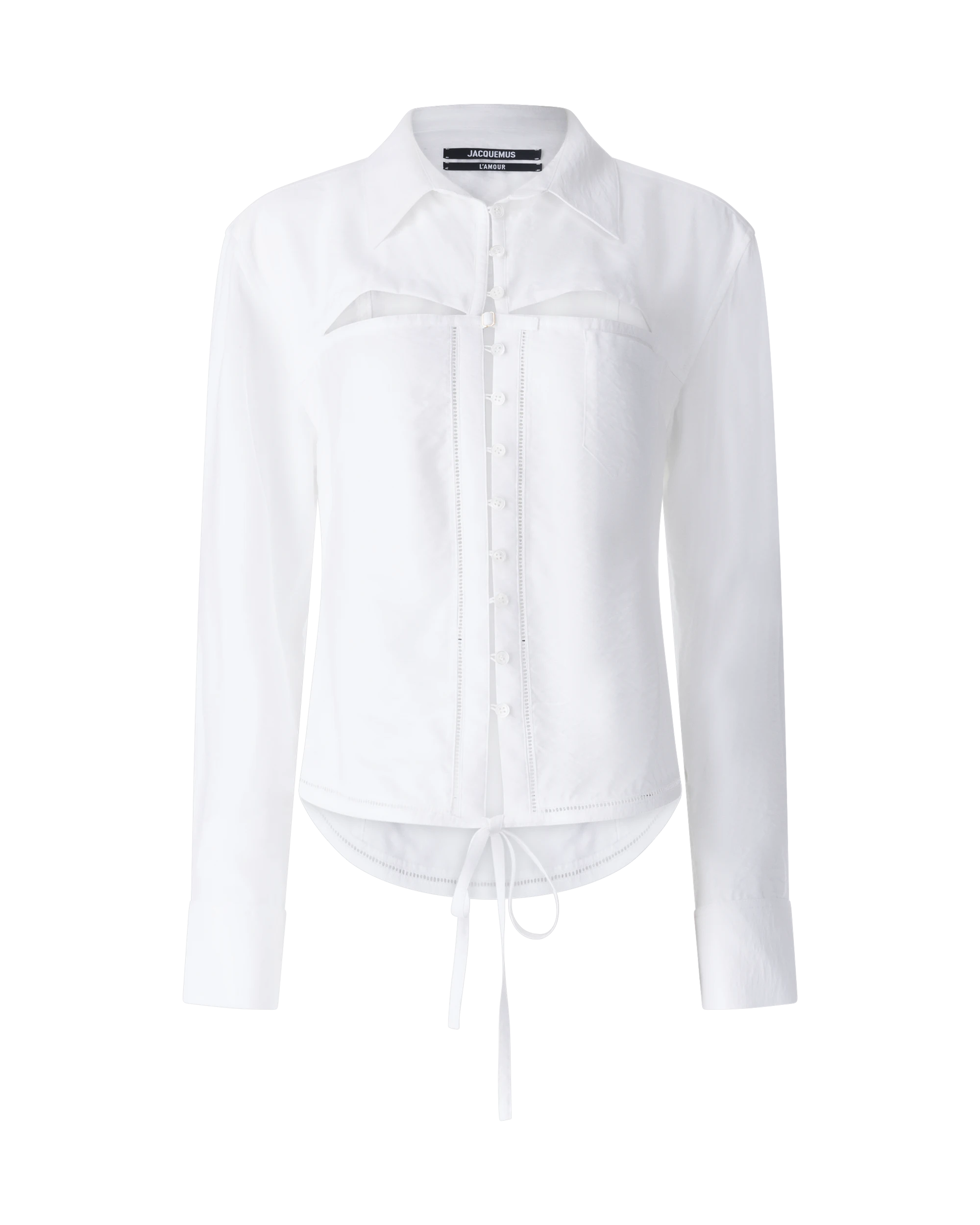 Nappe Cut-Out Shirt - DIHSAN