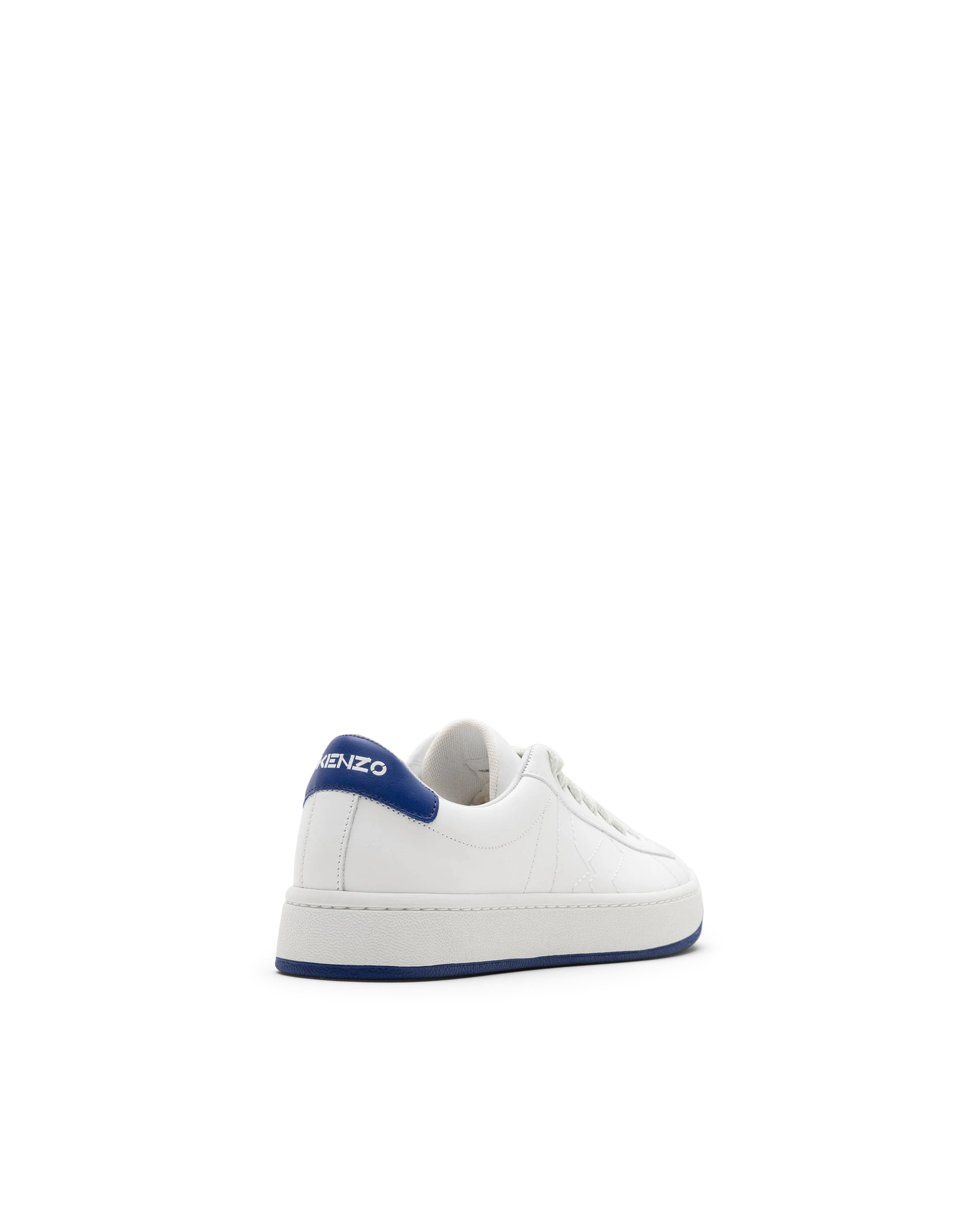 Kourt Blue-Detail Lace Up Sneakers