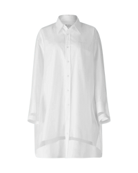 Poplin Long Sleeve Shirt Dress - DIHSAN
