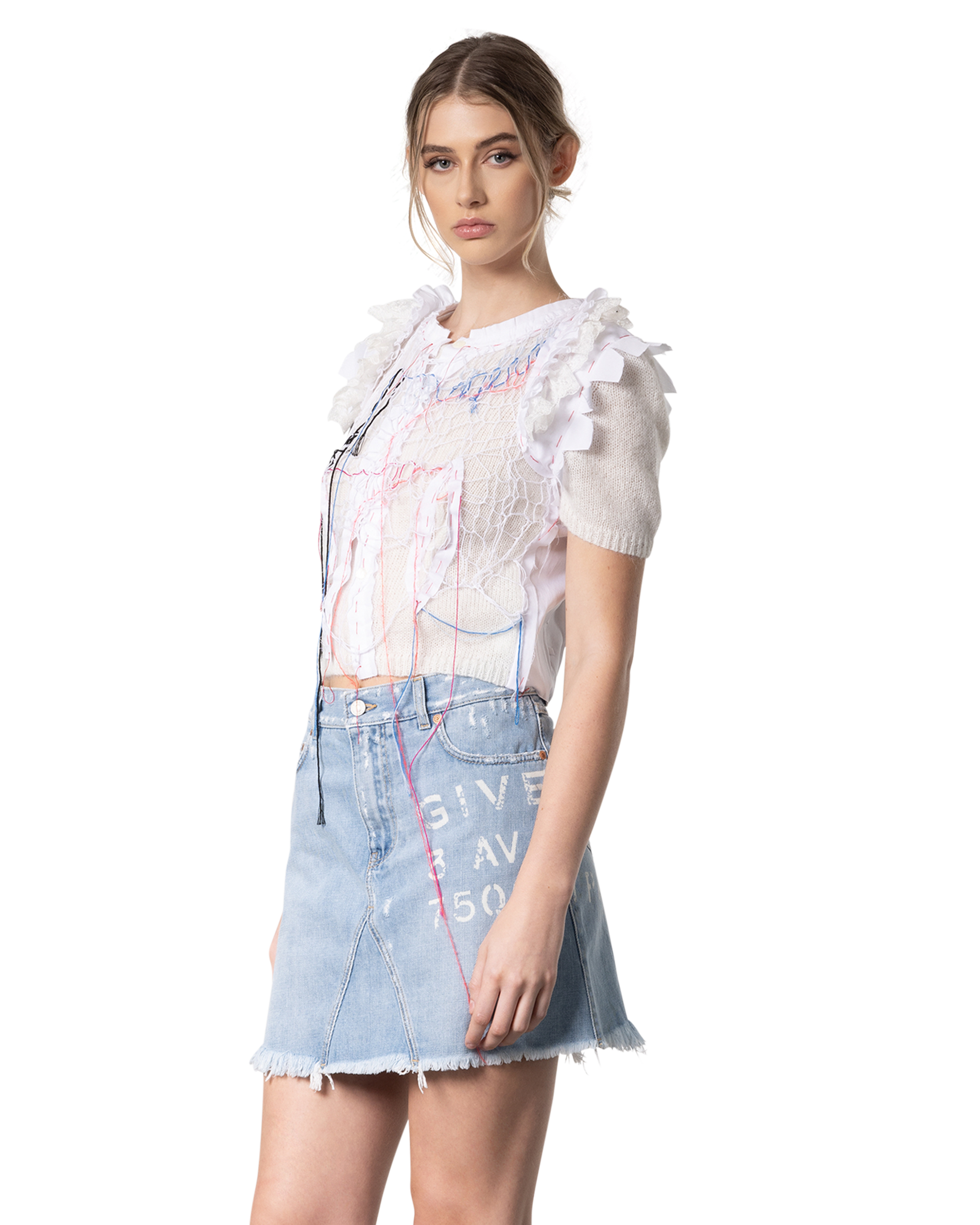 Stitched Thread Detail Top