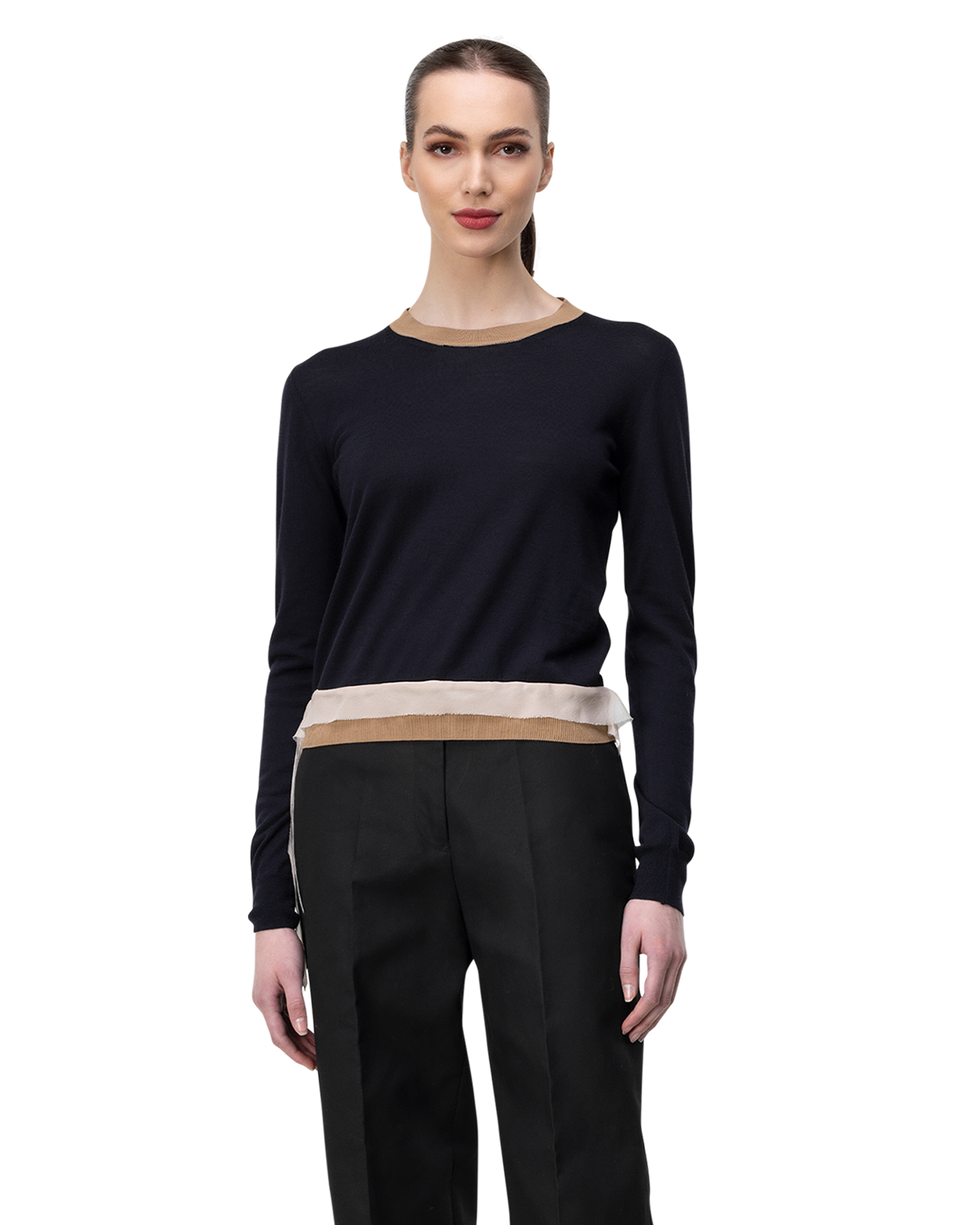 Light Wool Crewneck Sweater