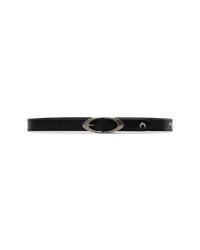 Black Calf Moon Stud Leather Belt by Marine Serre | DIHSAN