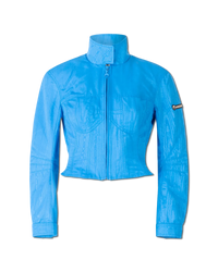 Shaped Short Bomber Jacket - DIHSAN