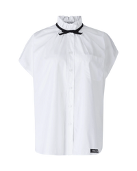 Bow Detail Poplin Shirt - DIHSAN