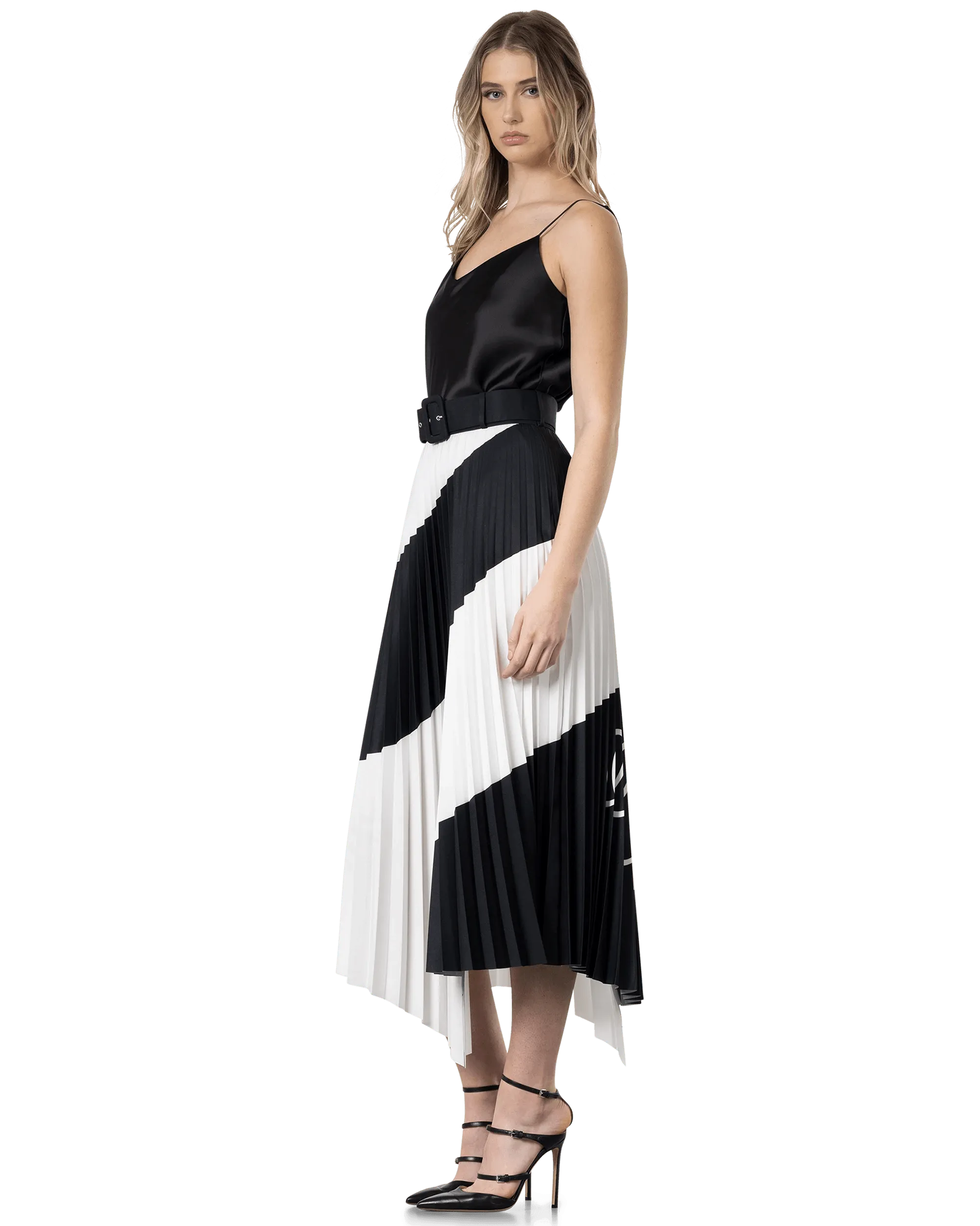 Spiral Plisse Skirt