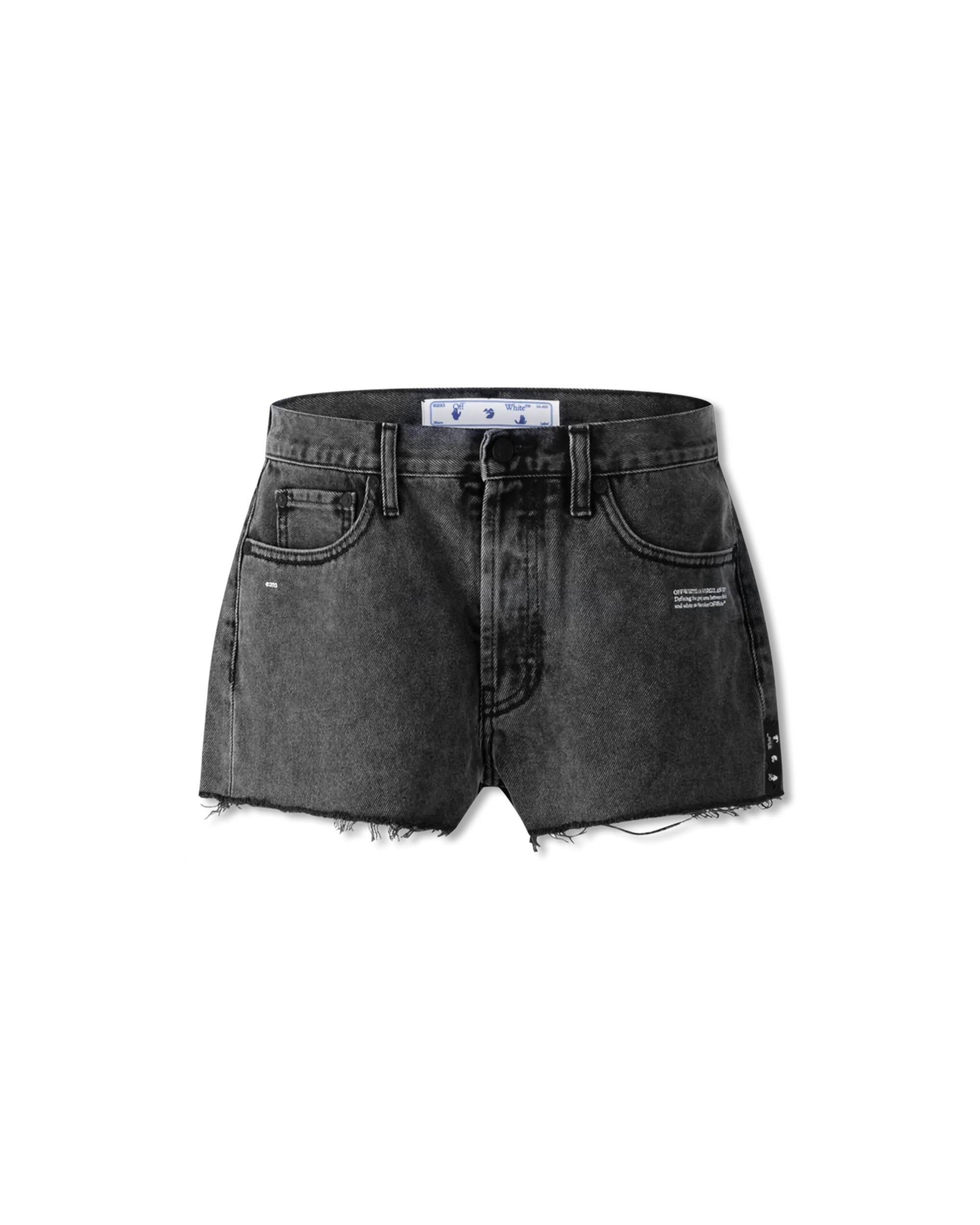 Stonewashed Denim Shorts