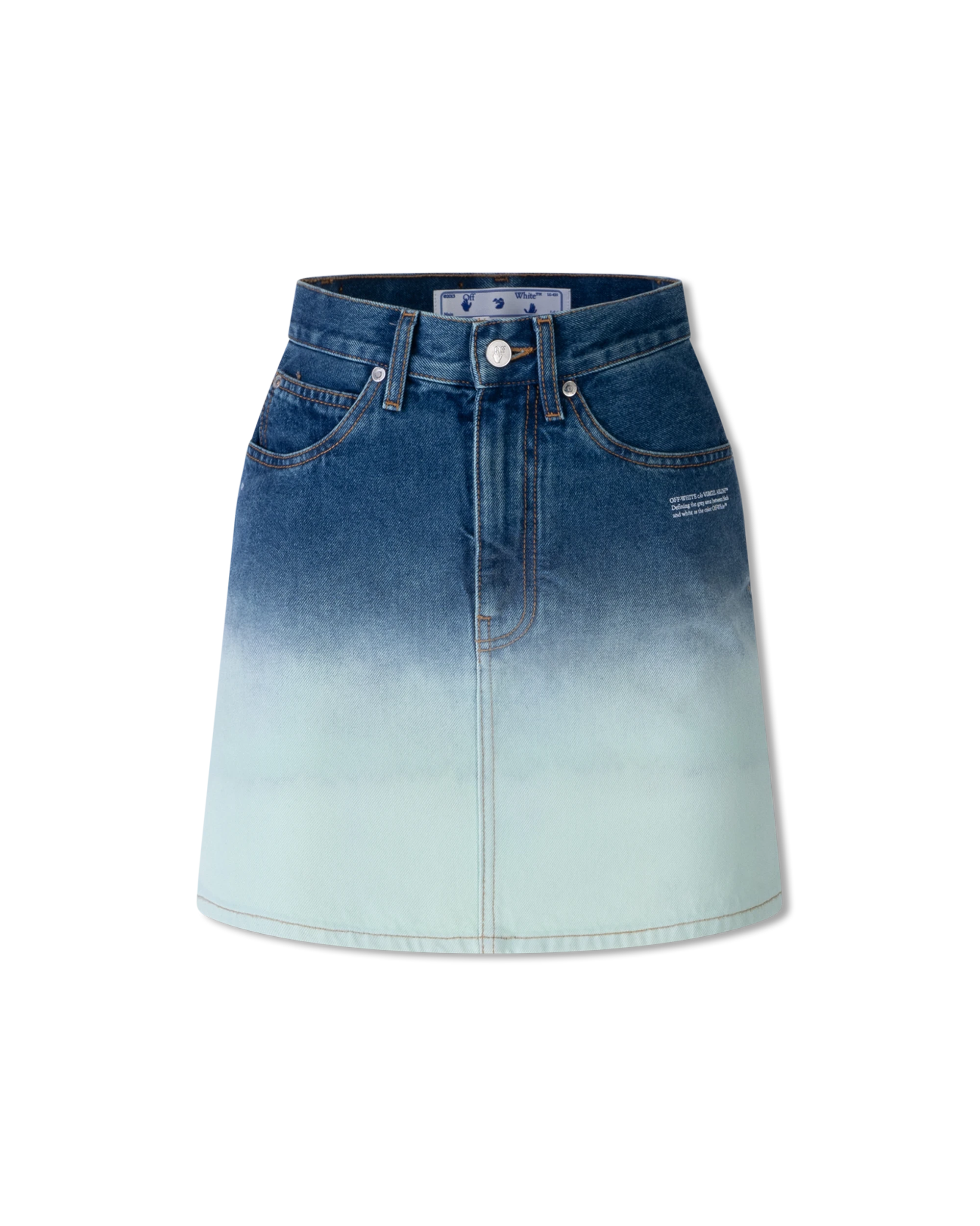 Ombre Denim Mini Skirt