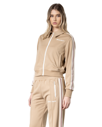 Side Striped Collared Track Jacket