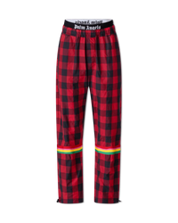 Plaid Nylon Track Pants - DIHSAN